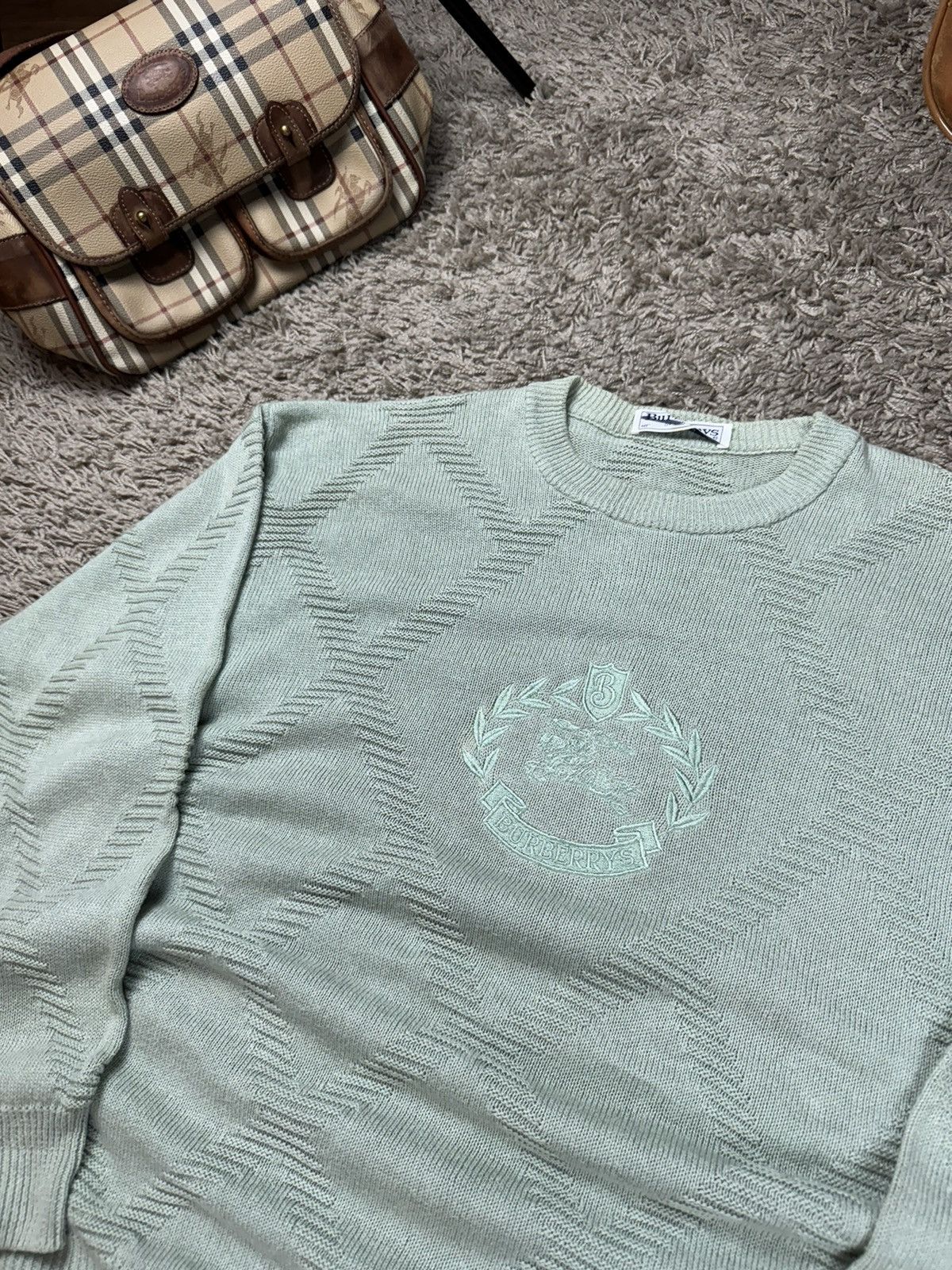 Burberry × Vintage Vintage rare sweater Burberry central logo original item Size US XL / EU 56 / 4 - 2 Thumbnail