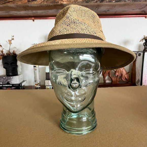 Pendleton Pendleton Straw Rye Woven Fedora Sun Wide Brin Hat Size ONE SIZE - 1 Thumbnail