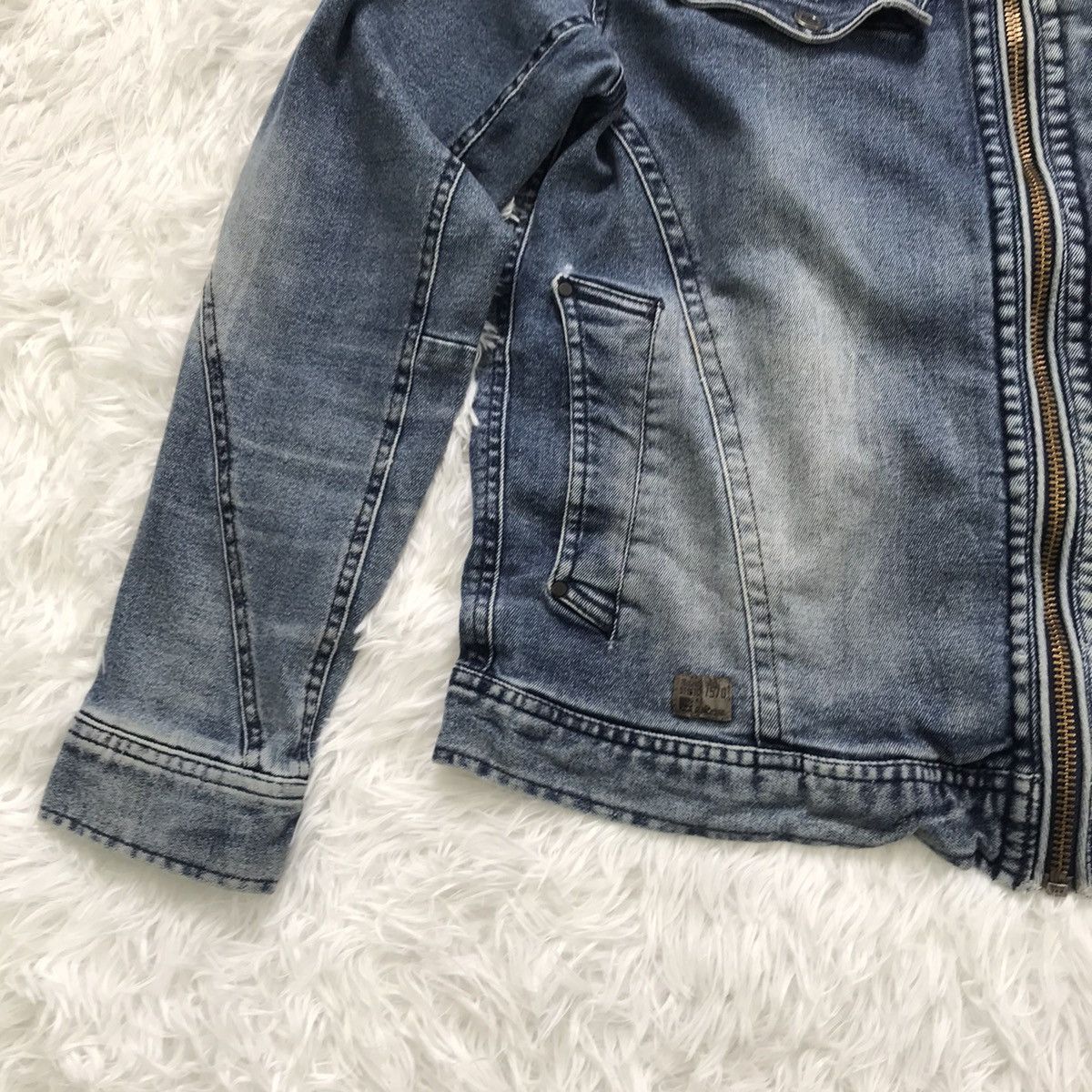 Japanese Brand I’Z Frontier toughness stretch denim jacket Size US M / EU 48-50 / 2 - 3 Thumbnail