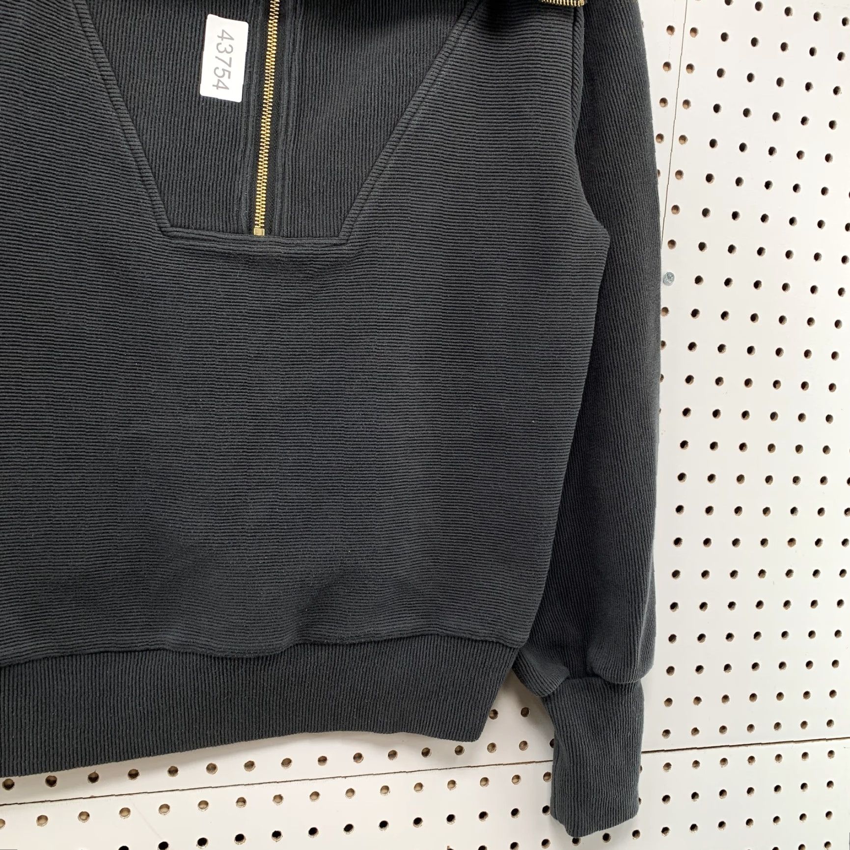 Varley VINTAGE Varley Vine Ribbed Sweatshirt Womens Small Black 1/2 Zip Oversized Collar Size S / US 4 / IT 40 - 7 Thumbnail
