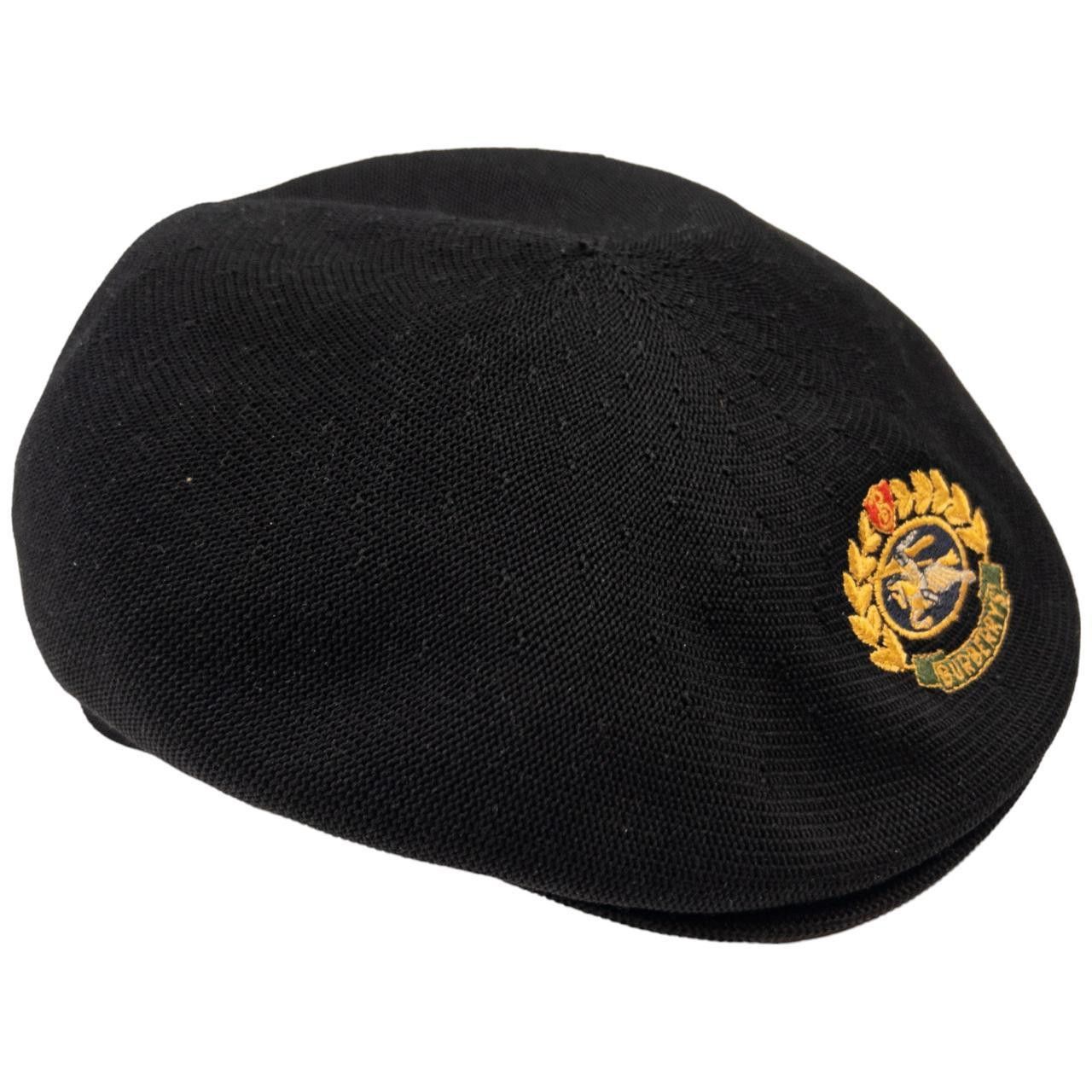 Burberry Vintage Burberry Crest Embroidered Beret Size ONE SIZE - 2 Thumbnail