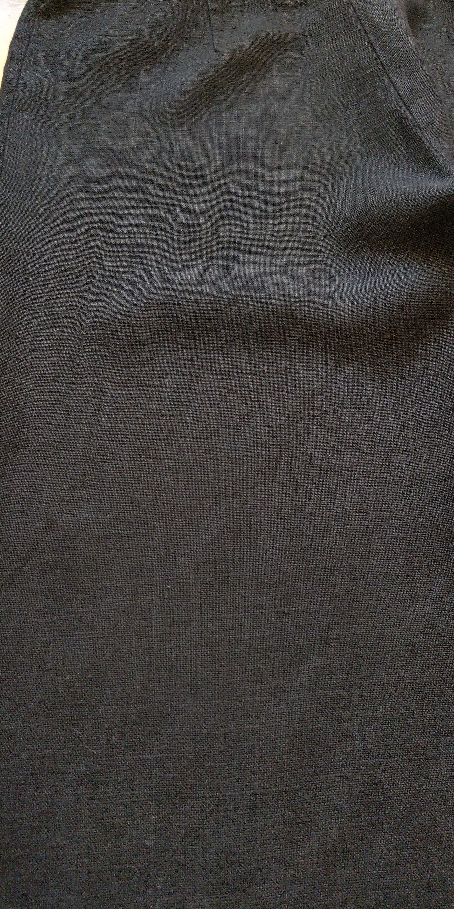 Vintage 100% Linen Vintage Pants High Waist Minimal y2k Wide Flared Size US 31 - 12 Thumbnail