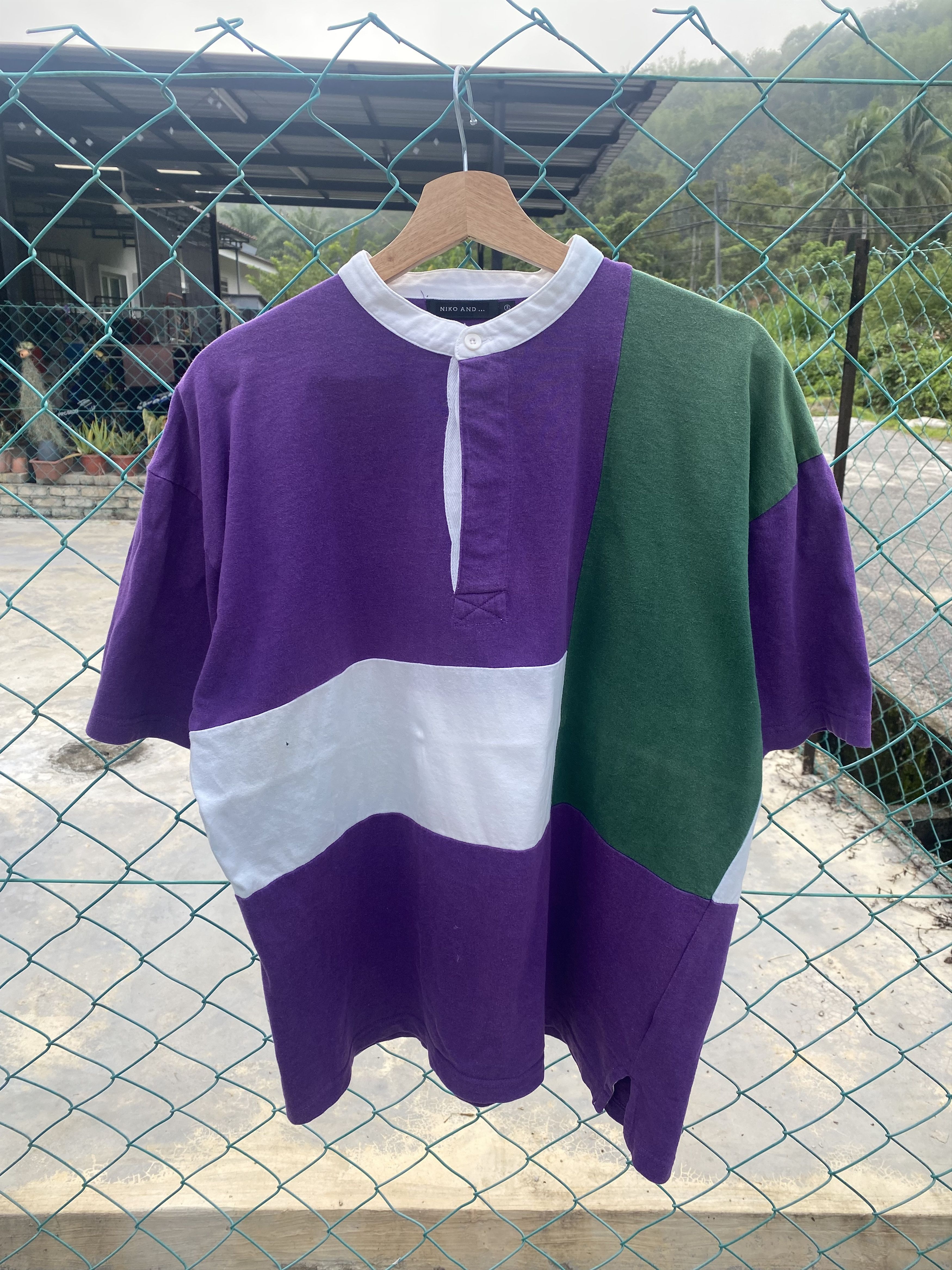Japanese Brand Niko and rugby shirts Size US L / EU 52-54 / 3 - 1 Thumbnail