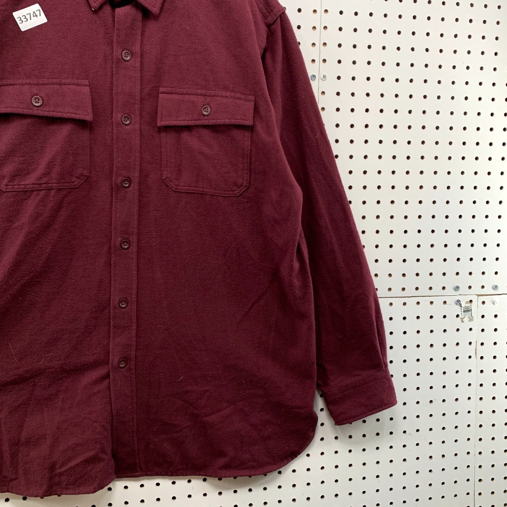 Vintage VINTAGE LL Bean Chamois Button Shirt Mens Large Burgundy Long Sleeve Pocket 23x32.5 Size US L / EU 52-54 / 3 - 4 Thumbnail