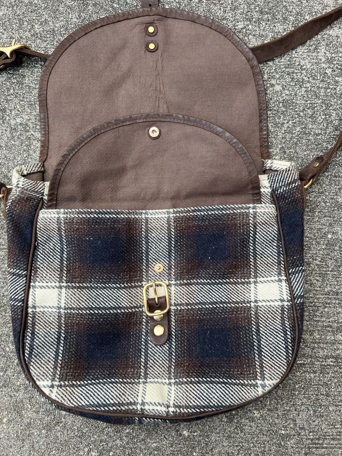 A.P.C. Vintage 2000s A.P.C. Shadow Plaid Sling Bag Size ONE SIZE - 16 Thumbnail