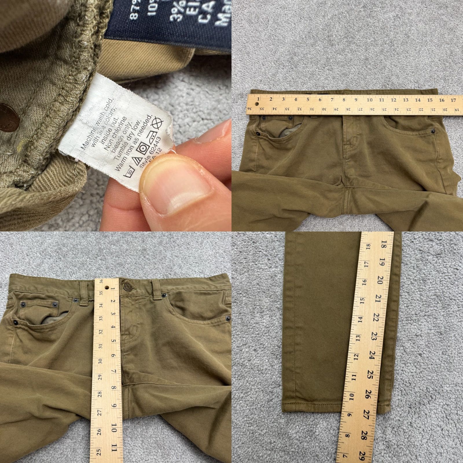 J.Crew VINTAGE J.CREW Toothpick Ankle Jeans Womens 29 Brown Mid Rise Cotton Blend Stretch Regular 5-Pocket Denim City Outdoor Womens Brown Jeans Size 29" - 9 Thumbnail