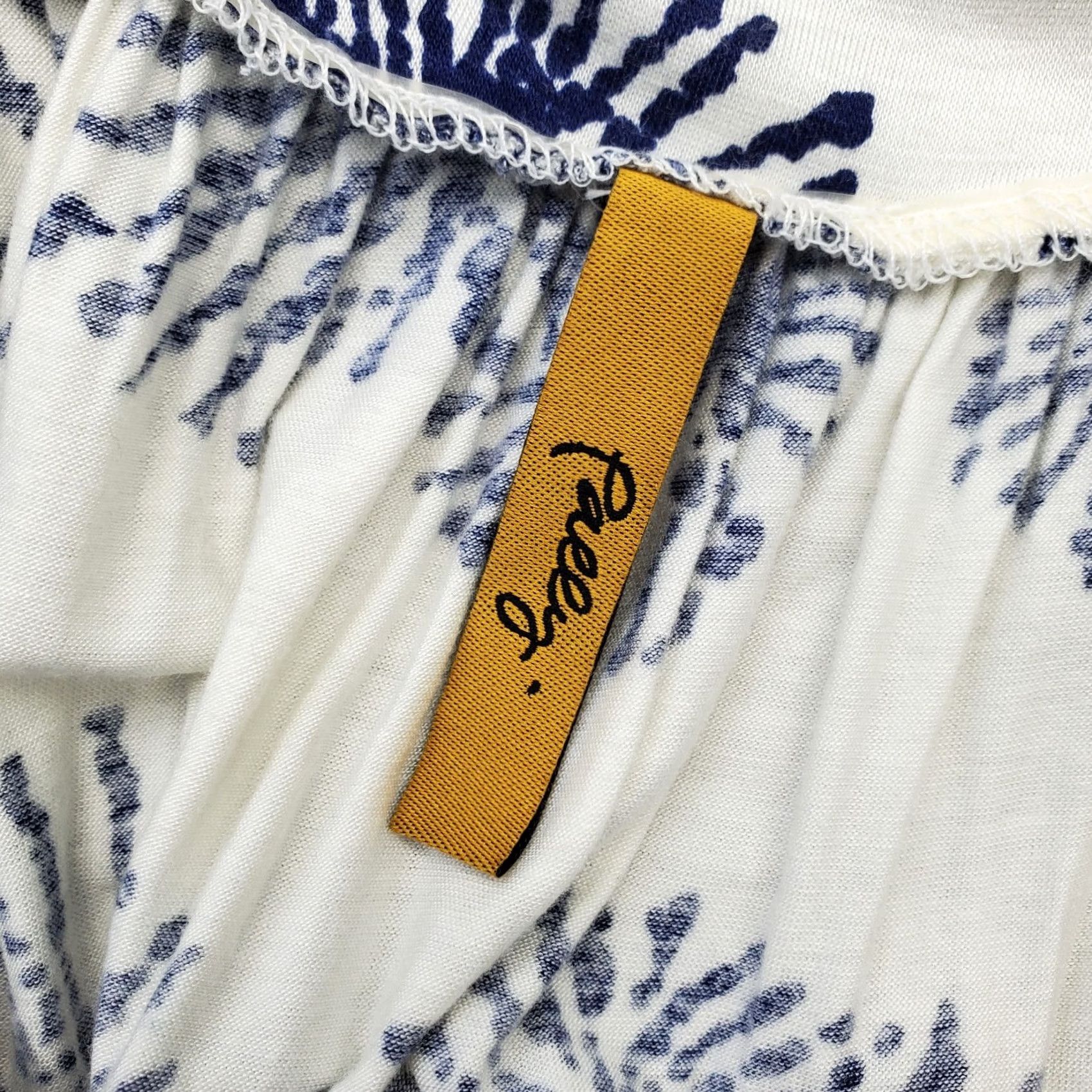 Vintage Pally Maxi Dress Womens Size S Blue White Printed Sleeveless Deep V-Neck Backless Size S / US 4 / IT 40 - 3 Thumbnail