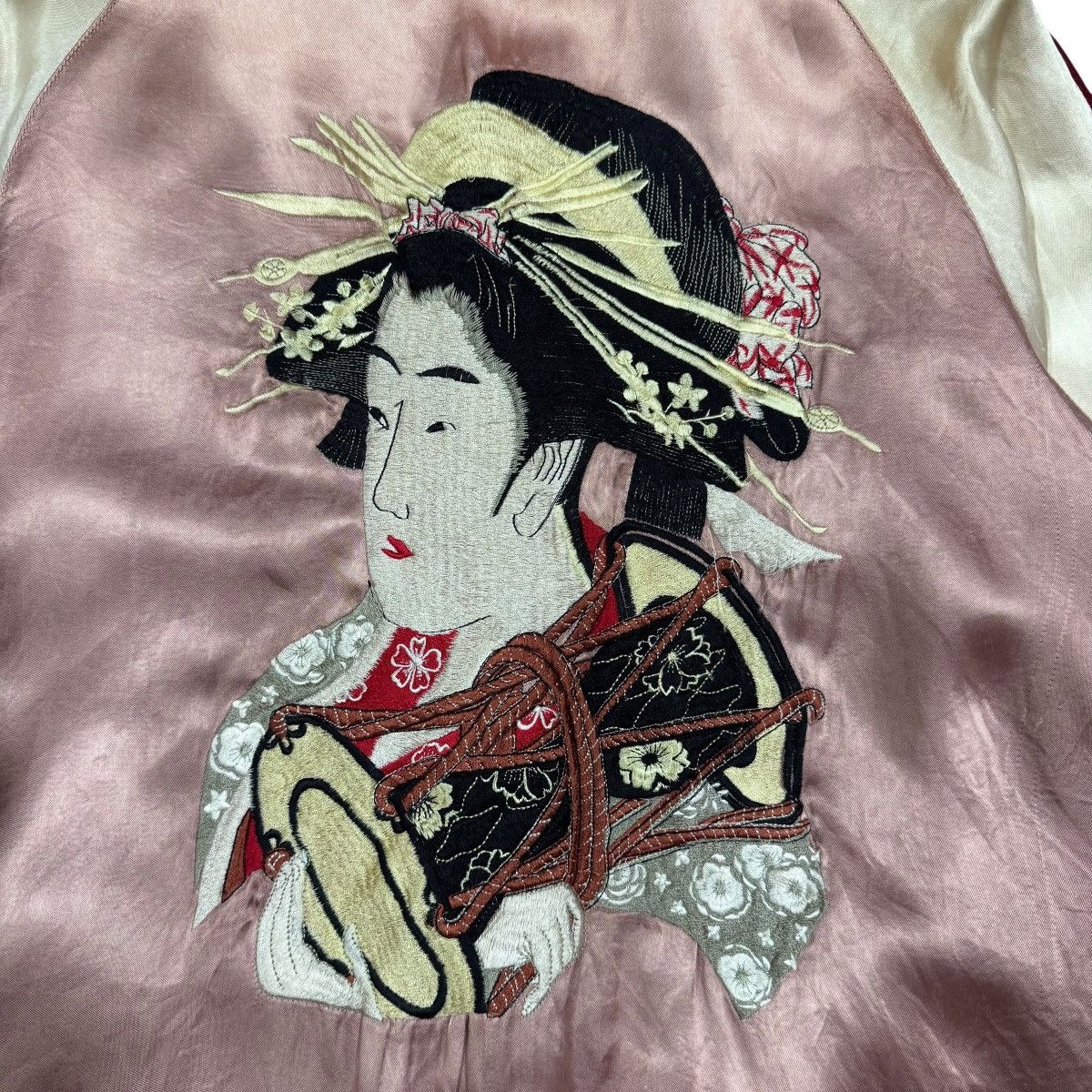 Toyo Enterprises Vtg🔥A Riot Of Colours Souvenier Sukajan Geisha Cult Japan Size US L / EU 52-54 / 3 - 11 Thumbnail