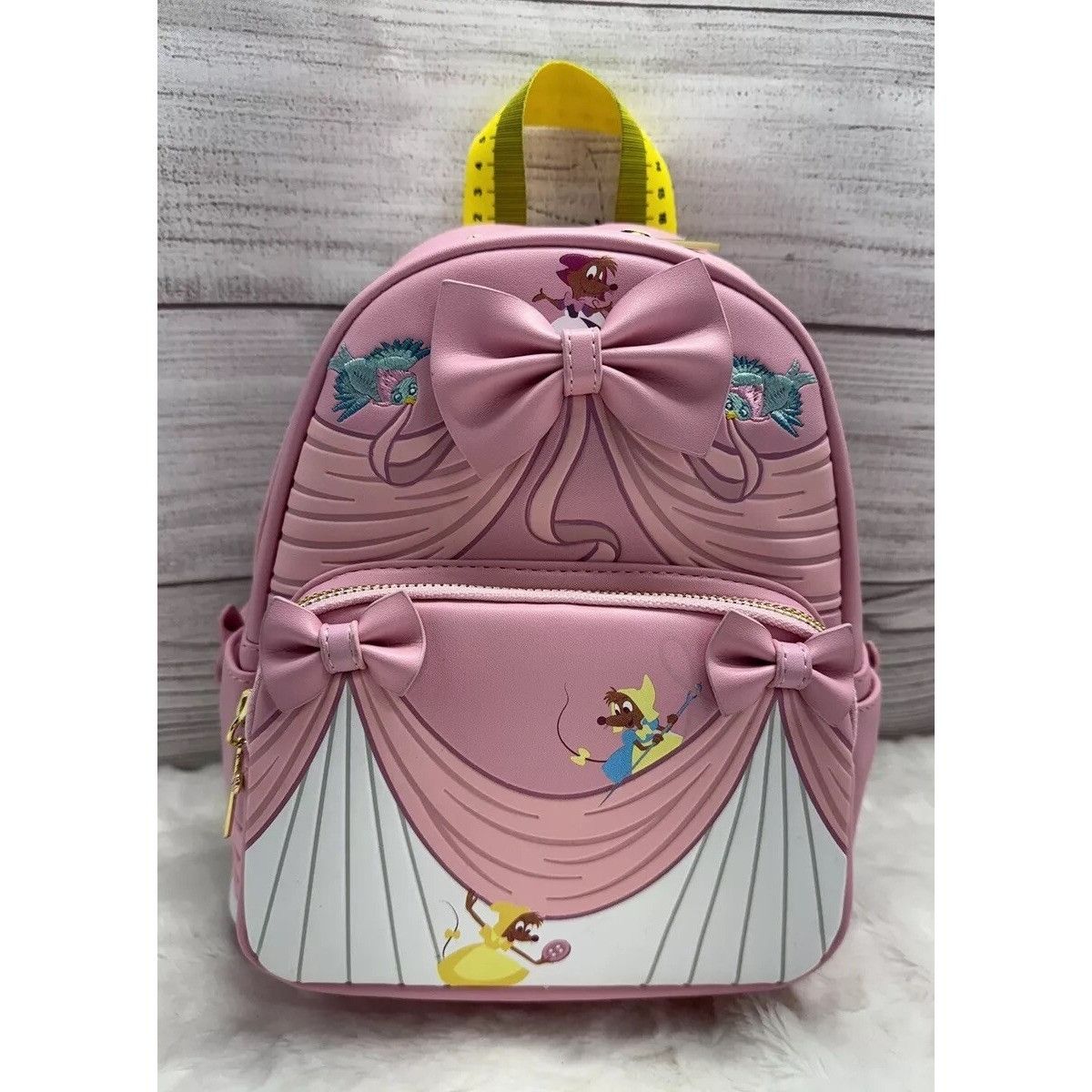 Disney Loungefly Disney Cinderella Pink Dress Mini Backpack NWT Size ONE SIZE - 1 Thumbnail