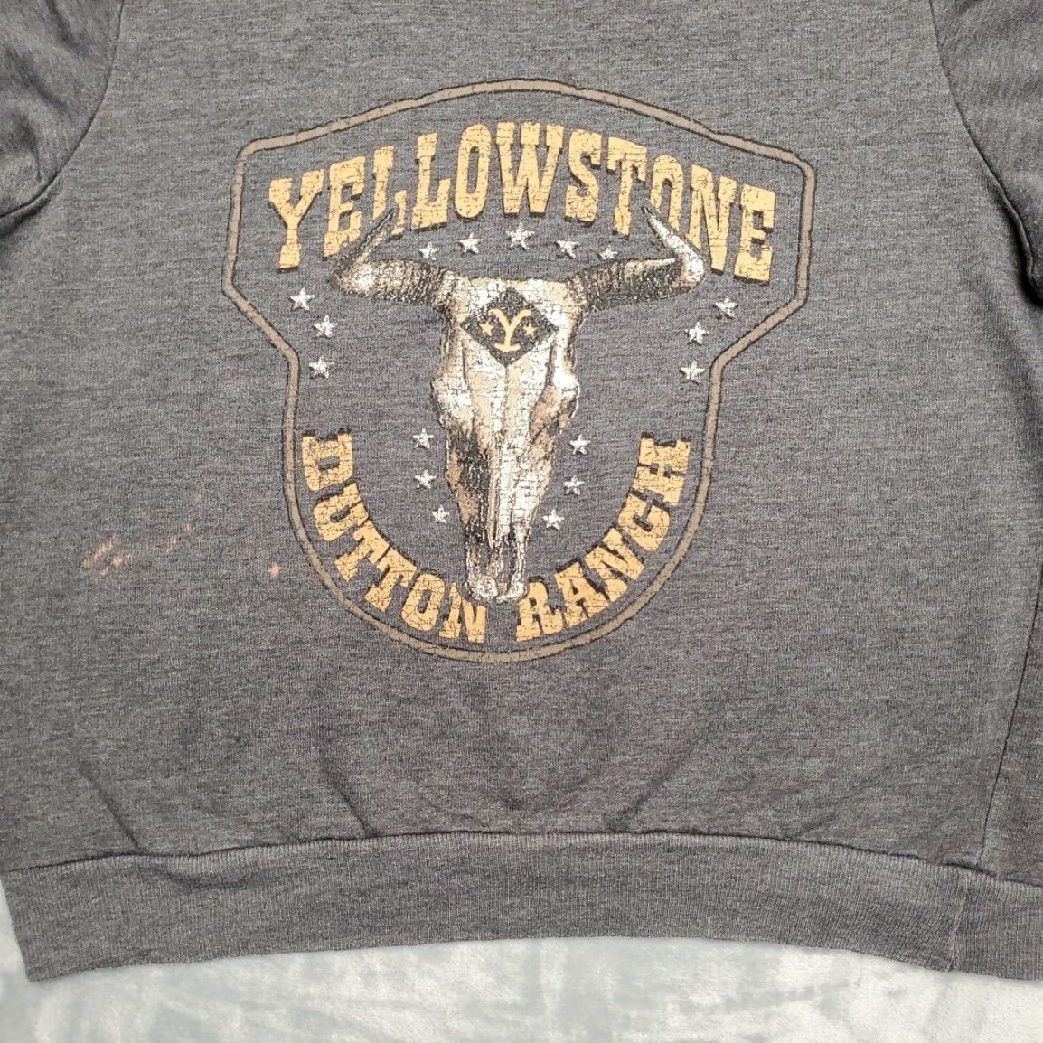 Vintage VINTAGE Yellowstone Dutton Ranch Sweatshirt Womens Small Gray Crewneck Pullover Fleece Size S / US 4 / IT 40 - 2 Thumbnail