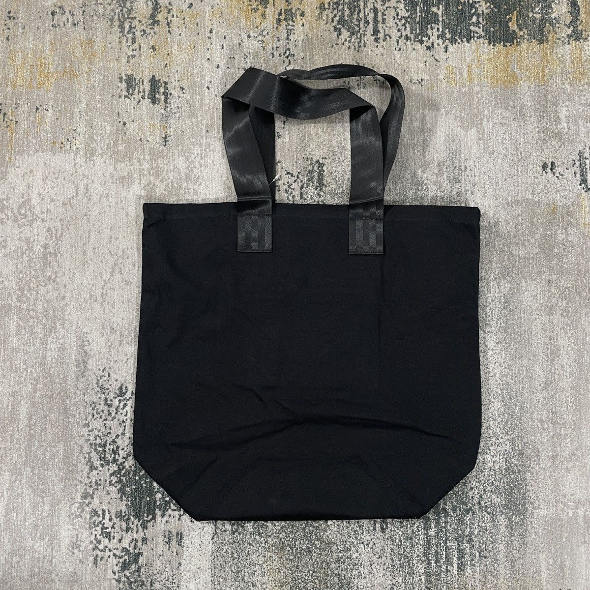 Stussy STUSSY TOTE BAG CANVAS LOGO - BLACK Size ONE SIZE - 3 Thumbnail