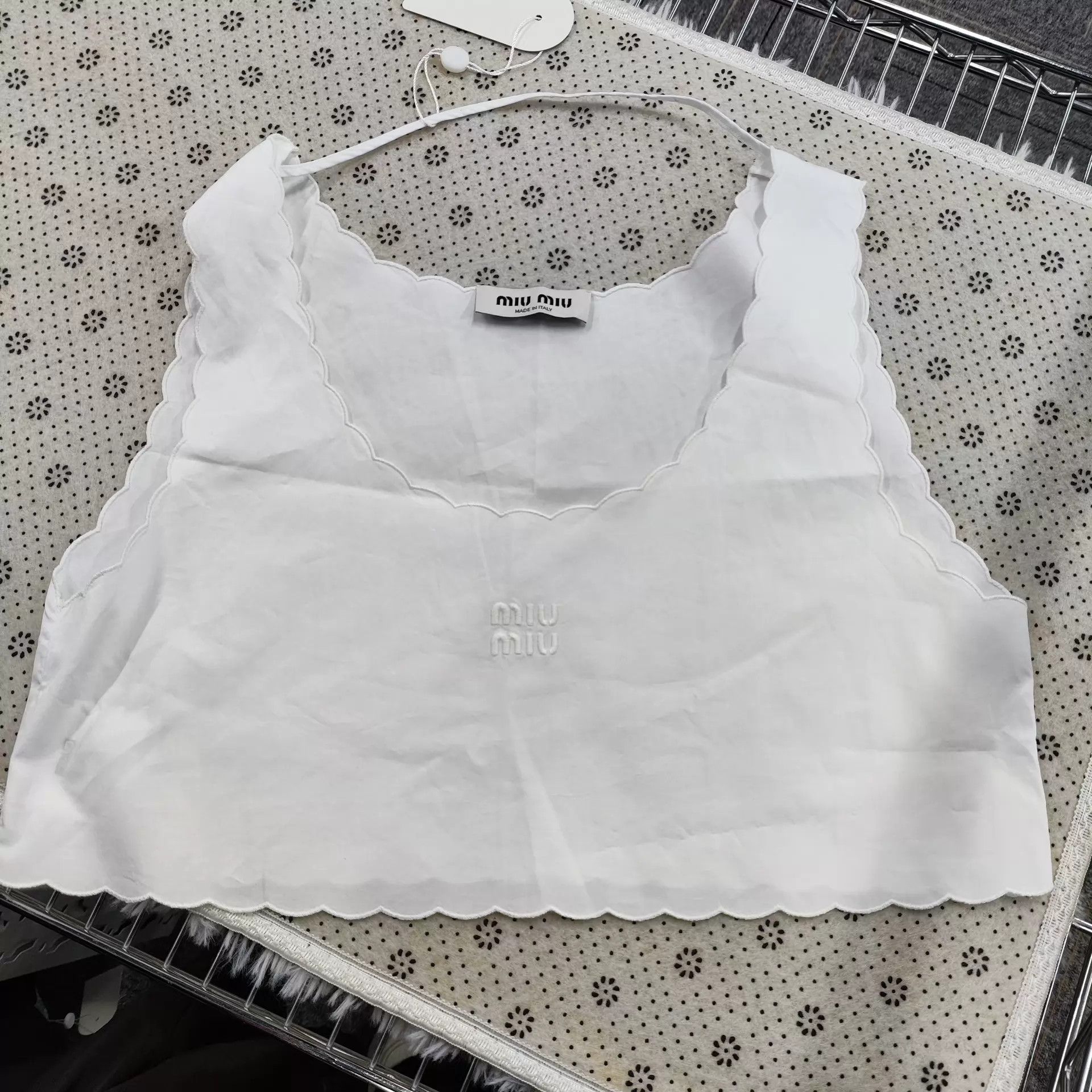 Miu Miu MIU MIU Women's White Cami Size XS / US 0-2 / IT 36-38 - 1 Thumbnail