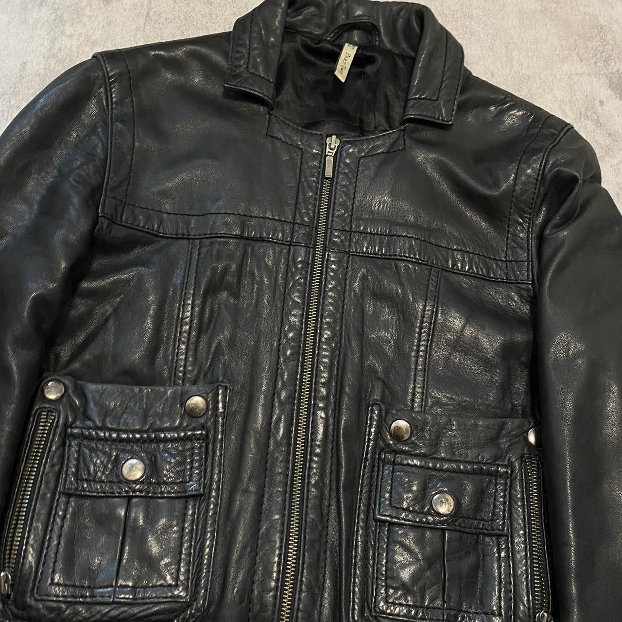 Other Black leather bomber jacket with velvet details Size US S / EU 44-46 / 1 - 4 Thumbnail