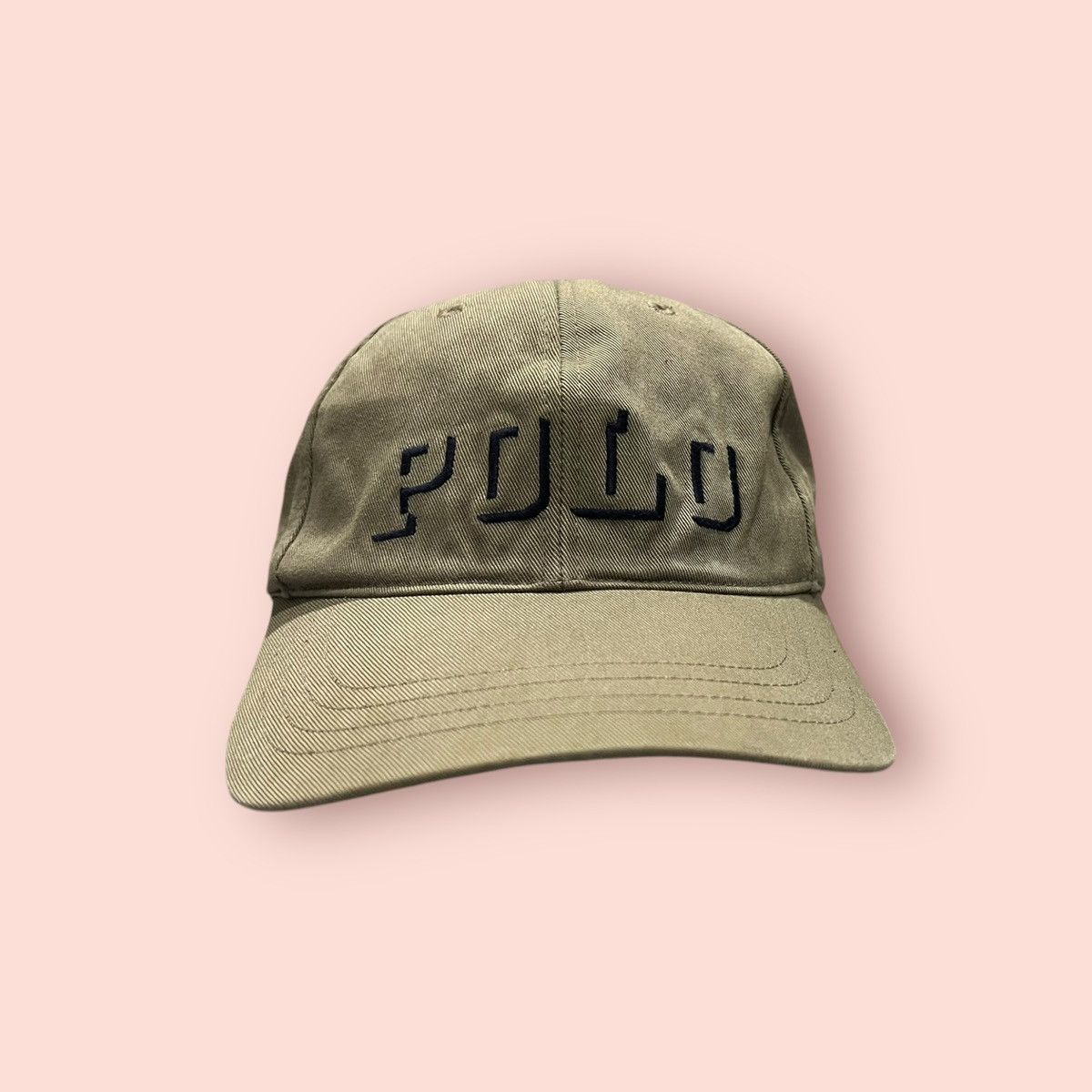 Polo Ralph Lauren VINTAGE POLO BIG EMBROIDERED SPELL OUT STRAPBACK CAP Size ONE SIZE - 4 Thumbnail