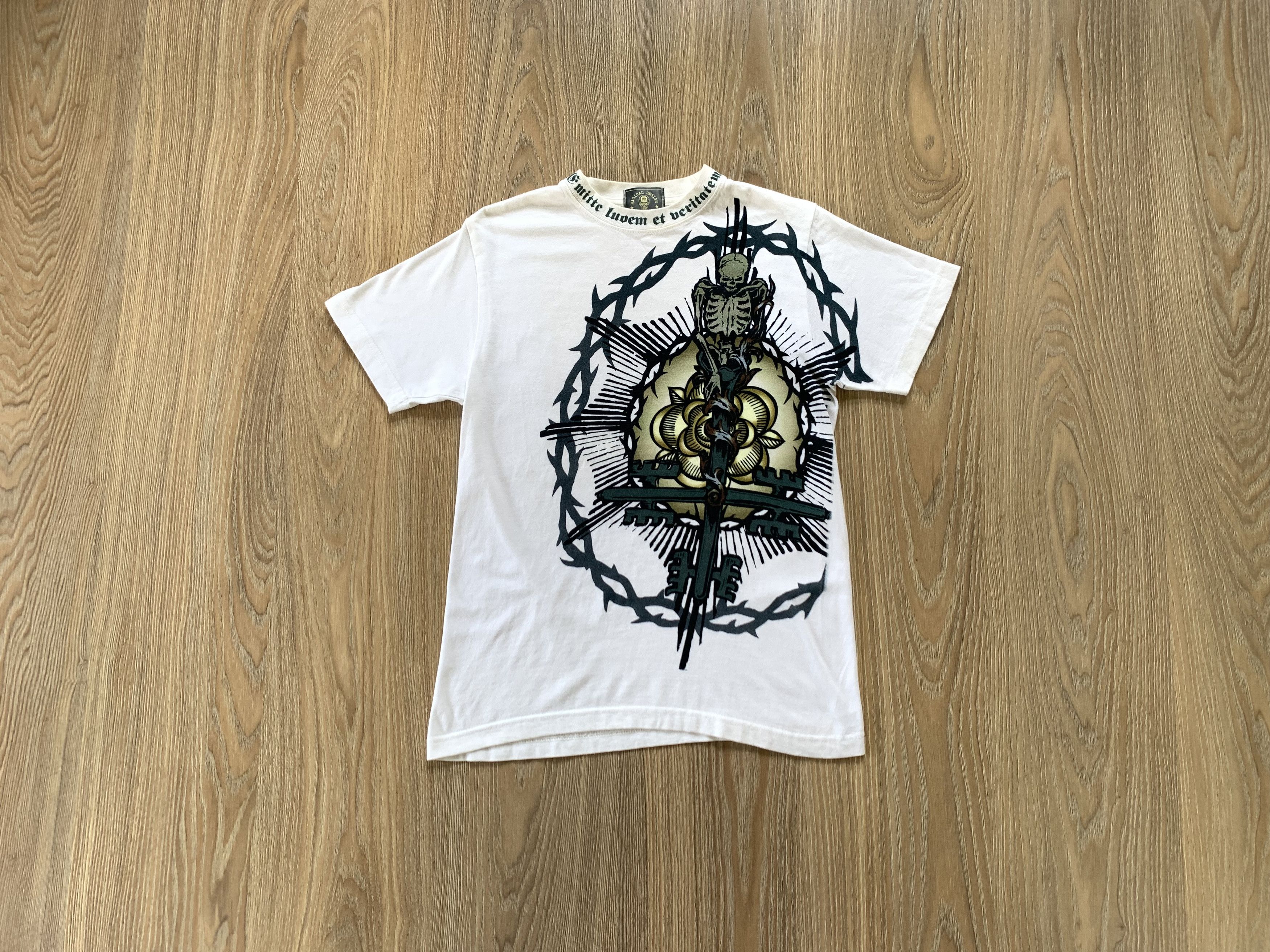 Japanese Brand × Magical Design × Vintage Rare Vintage Magical Design Overprint Skull T-Shirt Size US S / EU 44-46 / 1 - 1 Thumbnail