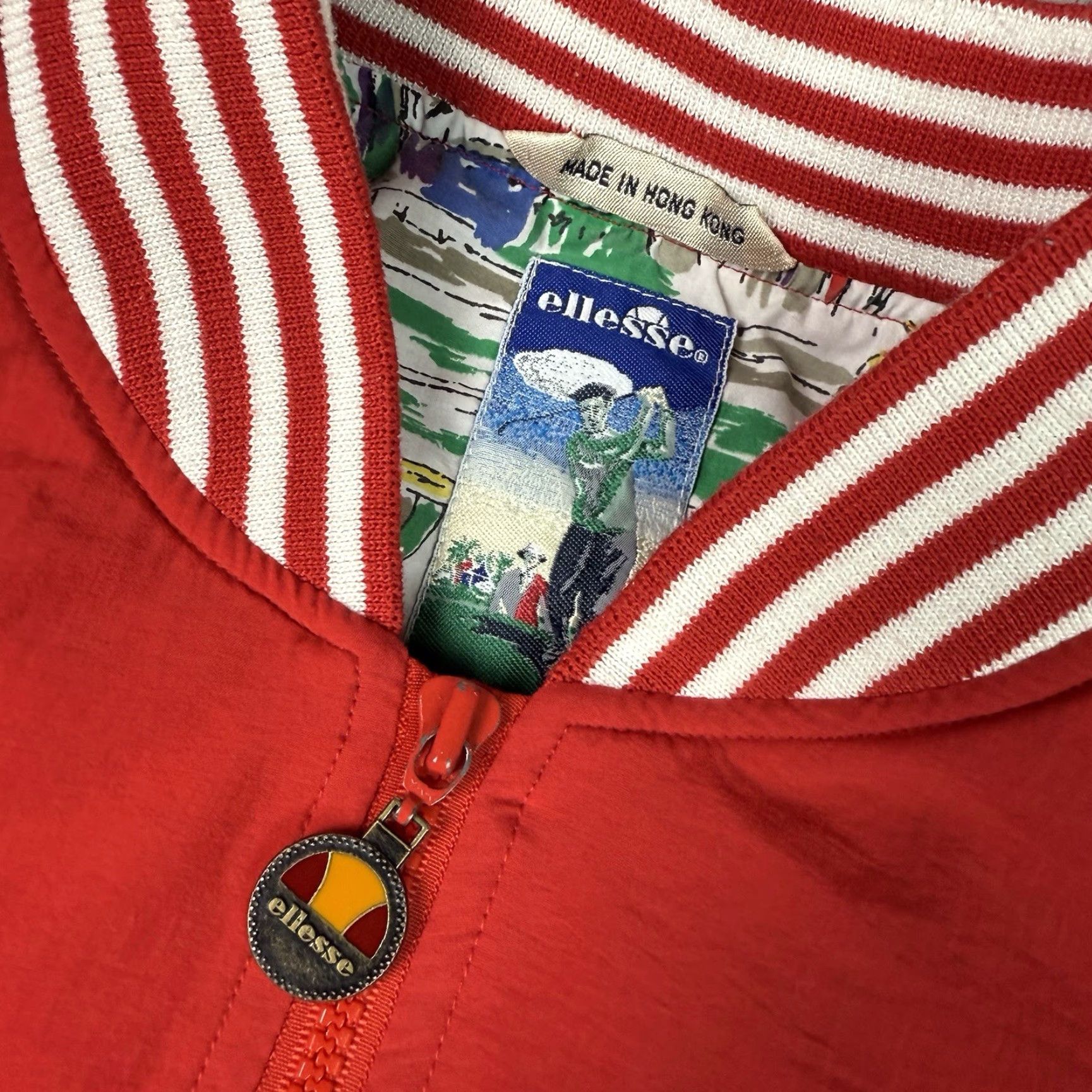 Ellesse Ellesse Jacket Adult M Red Windbreaker Logo Golf Zip Pockets Vintage Men Size US M / EU 48-50 / 2 - 6 Thumbnail