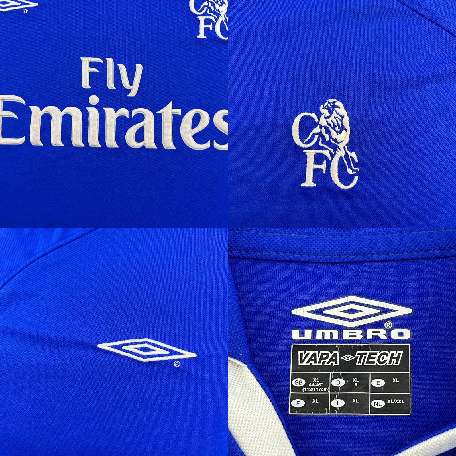 Umbro Umbro Chelsea 2001 2002 2003 Home Football Jersey Mens XL Blue Shirt Size US XL / EU 56 / 4 - 8 Thumbnail