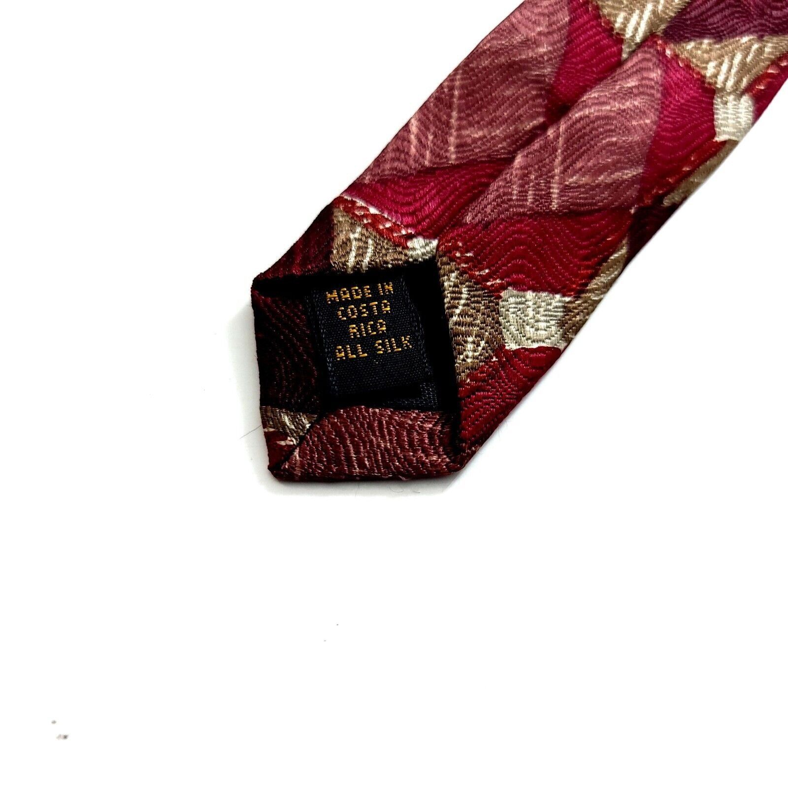 Alexander Julian Alexander Julian Colours Red Geometric Woven Abstract Short Size ONE SIZE - 4 Thumbnail