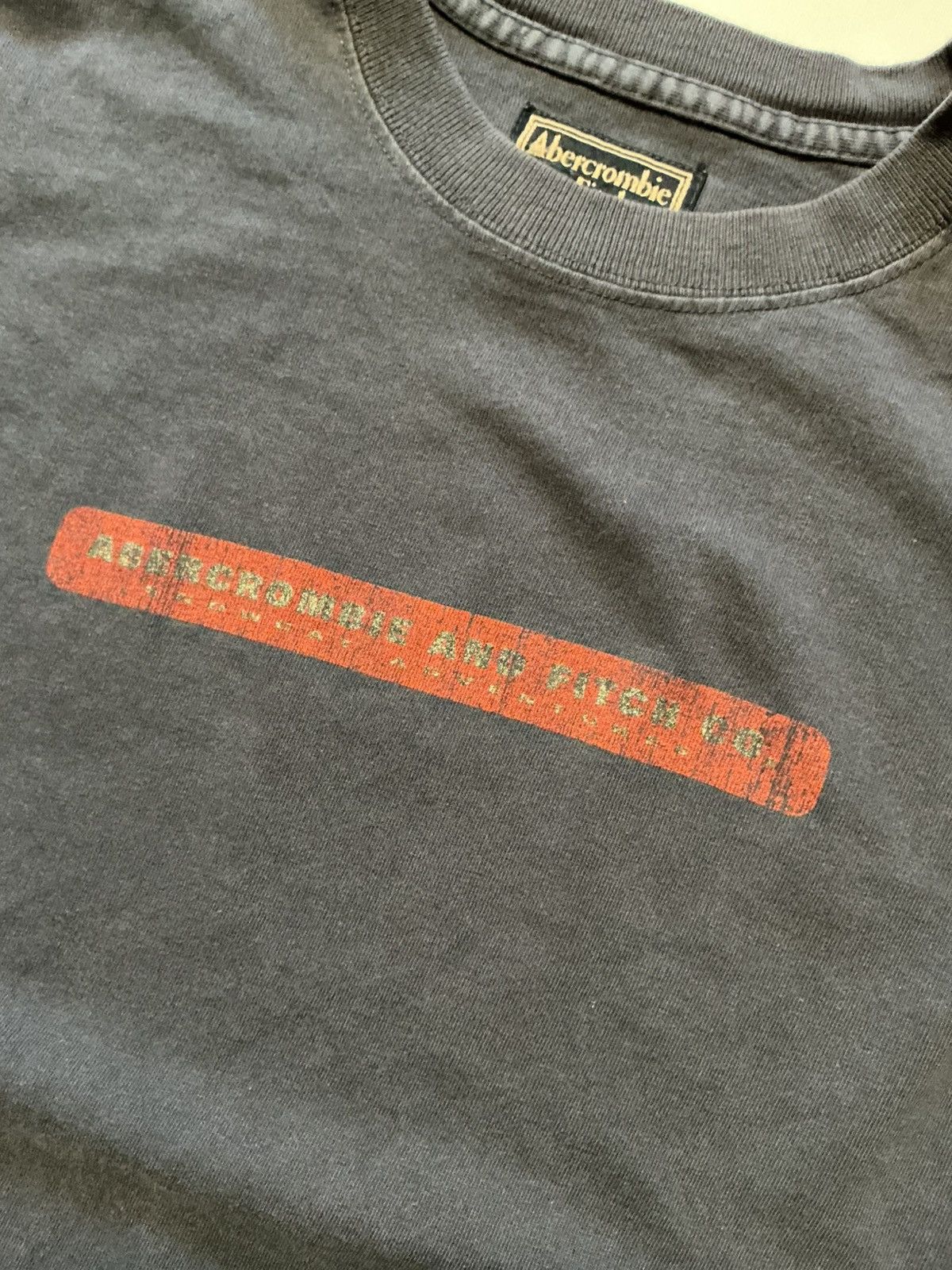 Abercrombie & Fitch Y2K Abercrombie & Fitch Danger Severe Conditions T-Shirt Size US XL / EU 56 / 4 - 8 Thumbnail