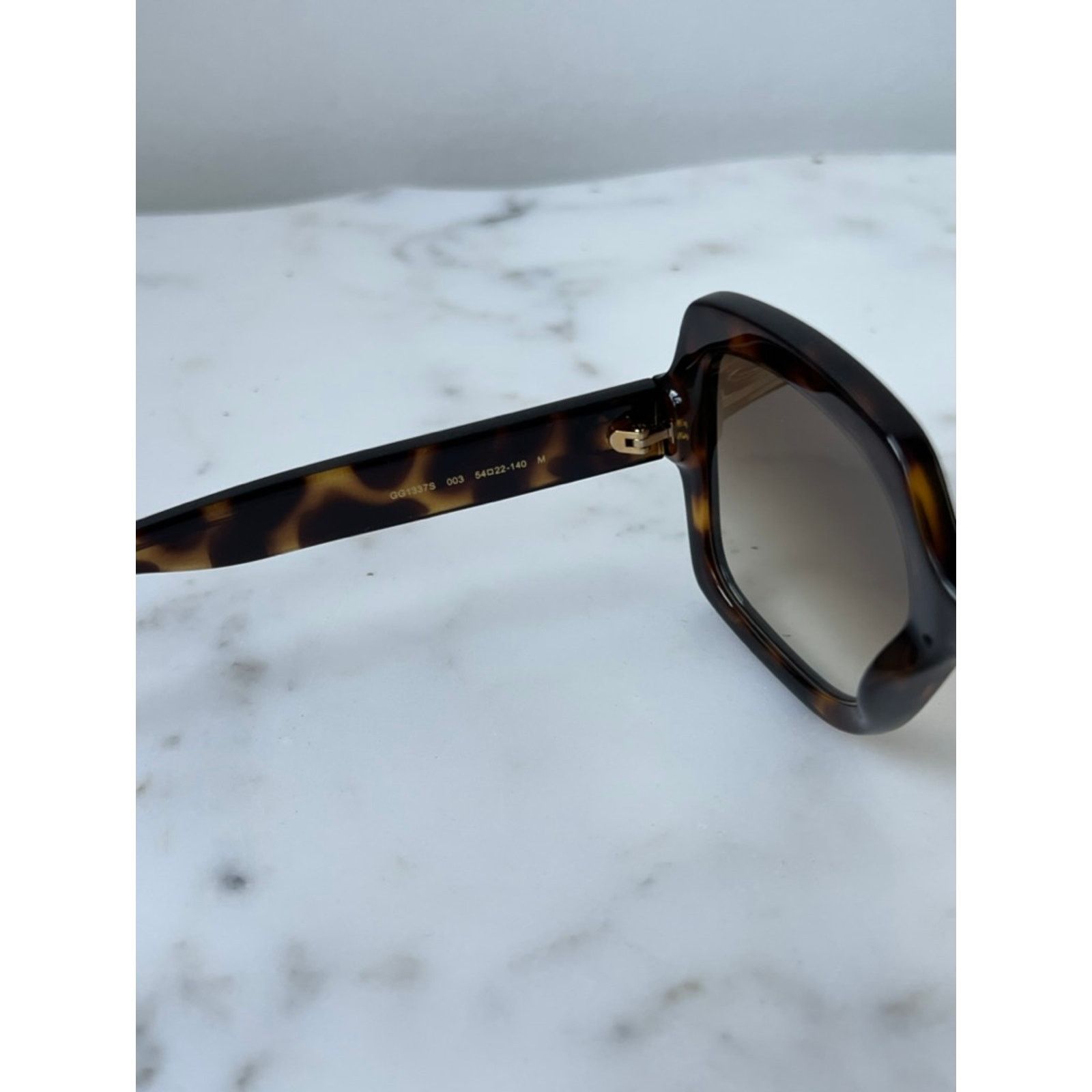 Gucci NEW GUCCI GG1337S Brown Havana Square Sunglasses Size ONE SIZE - 7 Thumbnail