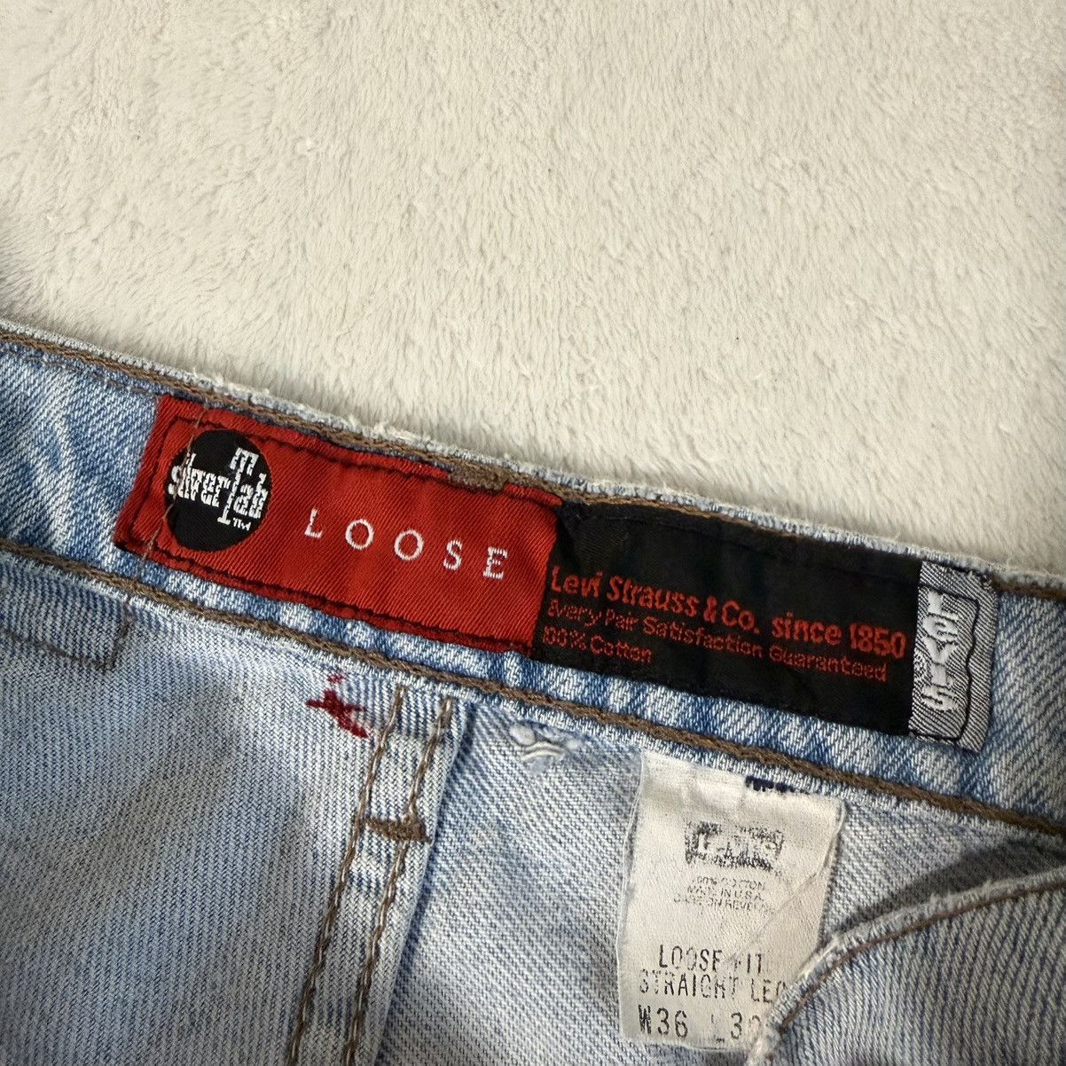 Levi's Vintage Levi’s Silver Tab Loose Distressed Jeans Blue Size US 36 / EU 52 - 5 Thumbnail