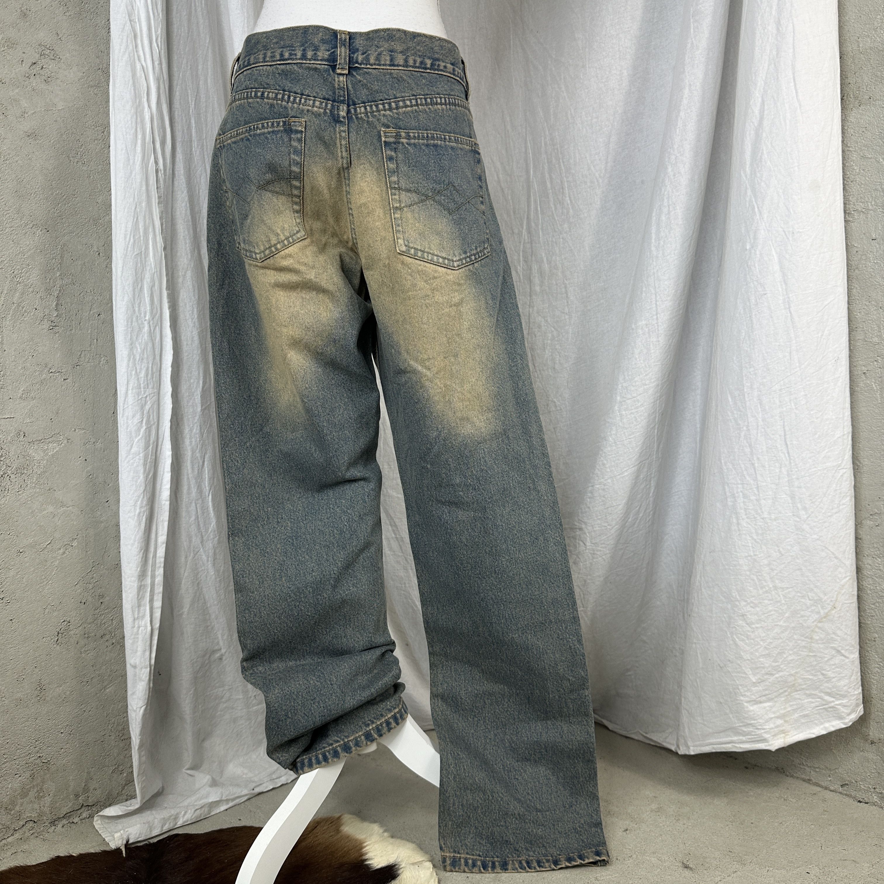 Vintage Vintage Streetwear Denim Y2K Baggy Washed Jeans Size US 32 / EU 48 - 5 Thumbnail
