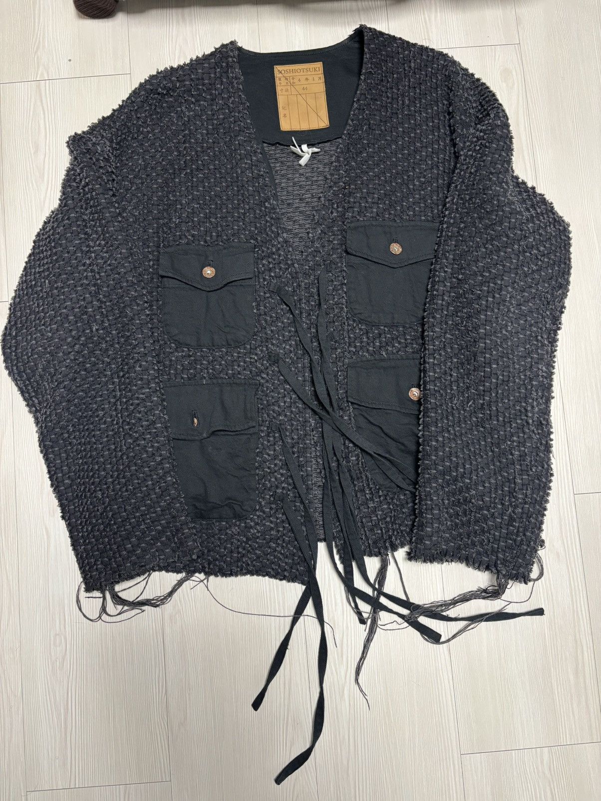 SOSHIOTSUKI Soshiotsuki Lupe Denim Grunge Cardigan Jaket Size US M / EU 48-50 / 2 - 4 Thumbnail