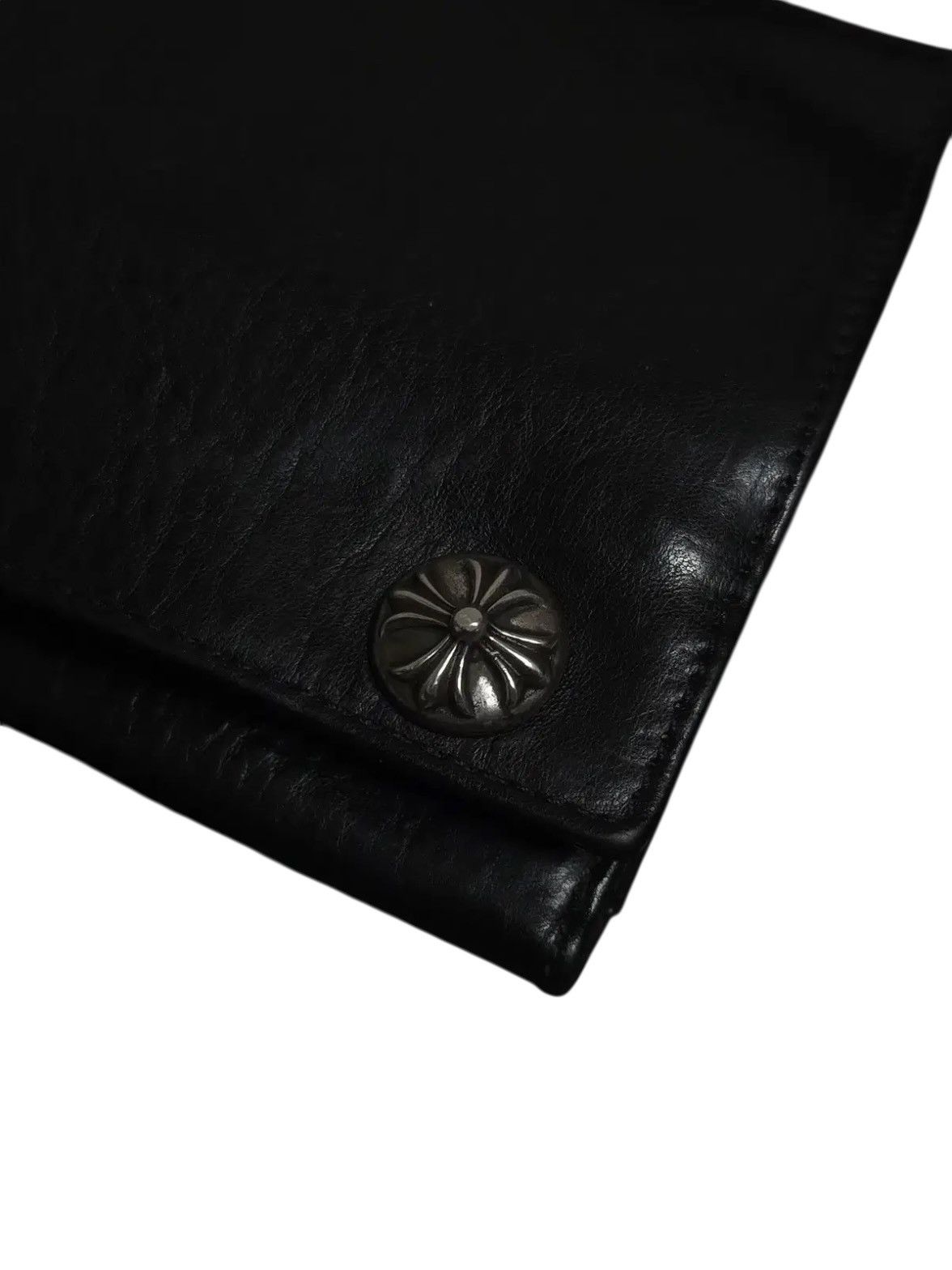 Chrome Hearts Cross Button Heavy Leather Long Wallet Size ONE SIZE - 6 Thumbnail