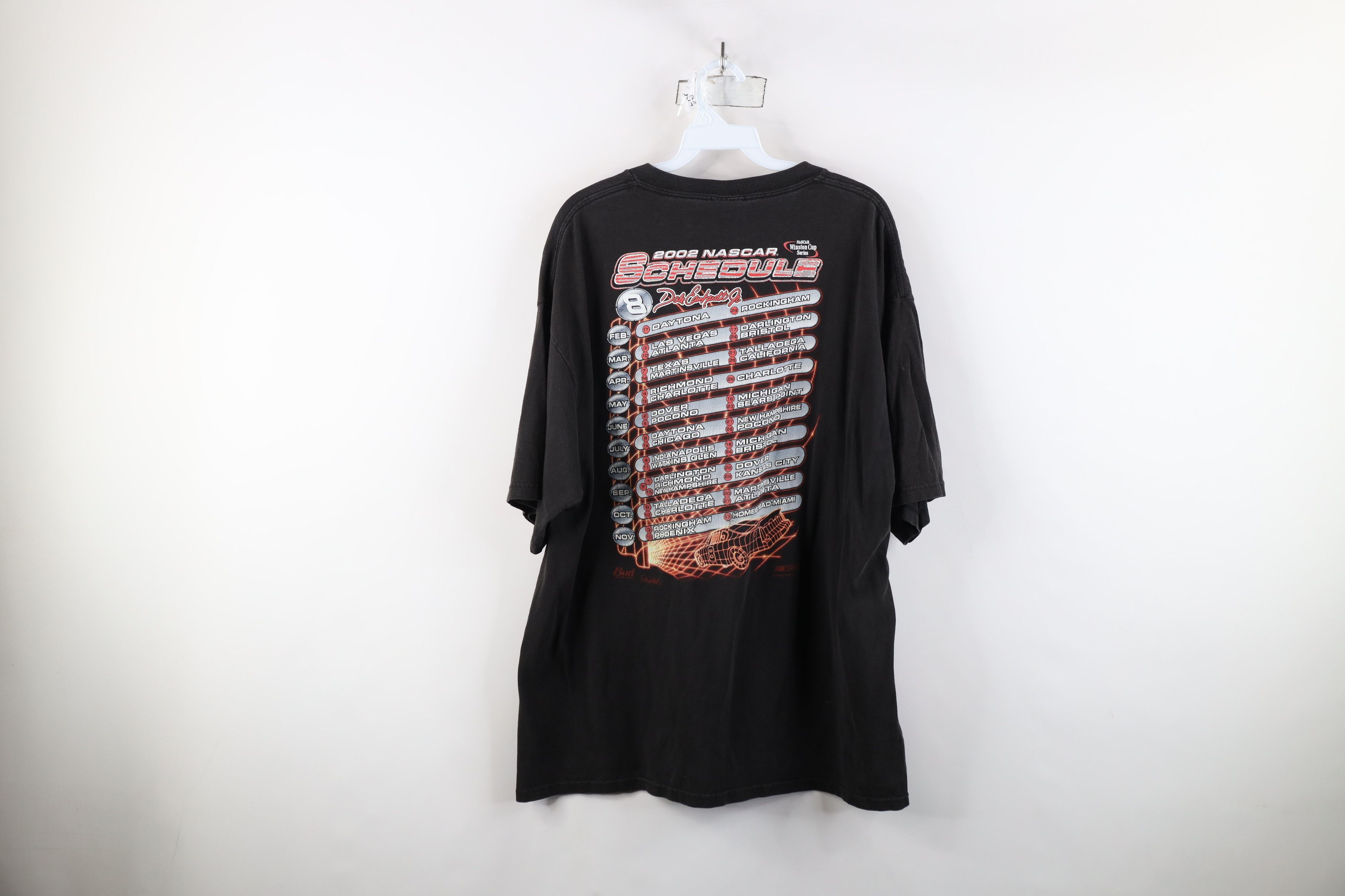 Vintage Vintage Y2K 2002 NASCAR Jr Racing Budweiser T-Shirt Size US XL / EU 56 / 4 - 13 Thumbnail