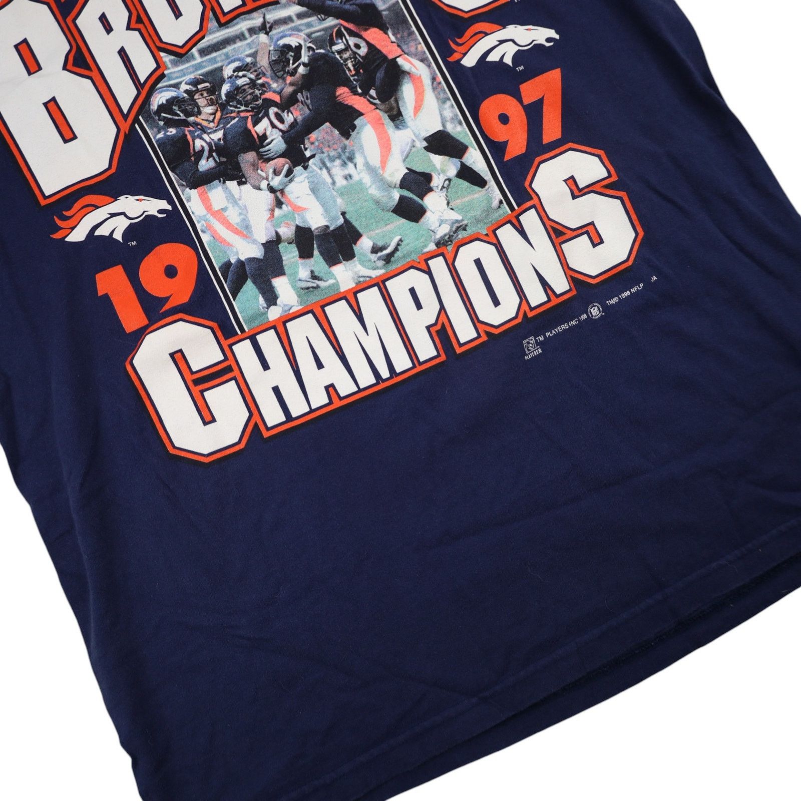 NFL × Vintage Vintage 1997 Denver Broncos Champions Graphic T Shirt Size US L / EU 52-54 / 3 - 3 Thumbnail