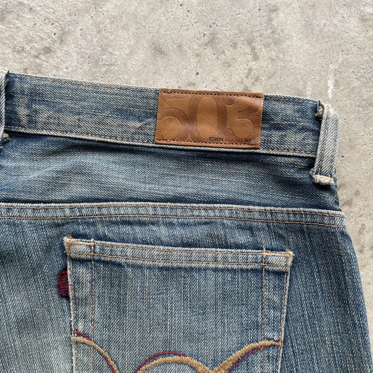 Japanese Brand Vintage Edwin Rusty Women Jeans FLARE Distressed Faded Pants Size 32" / US 10 / IT 46 - 8 Thumbnail