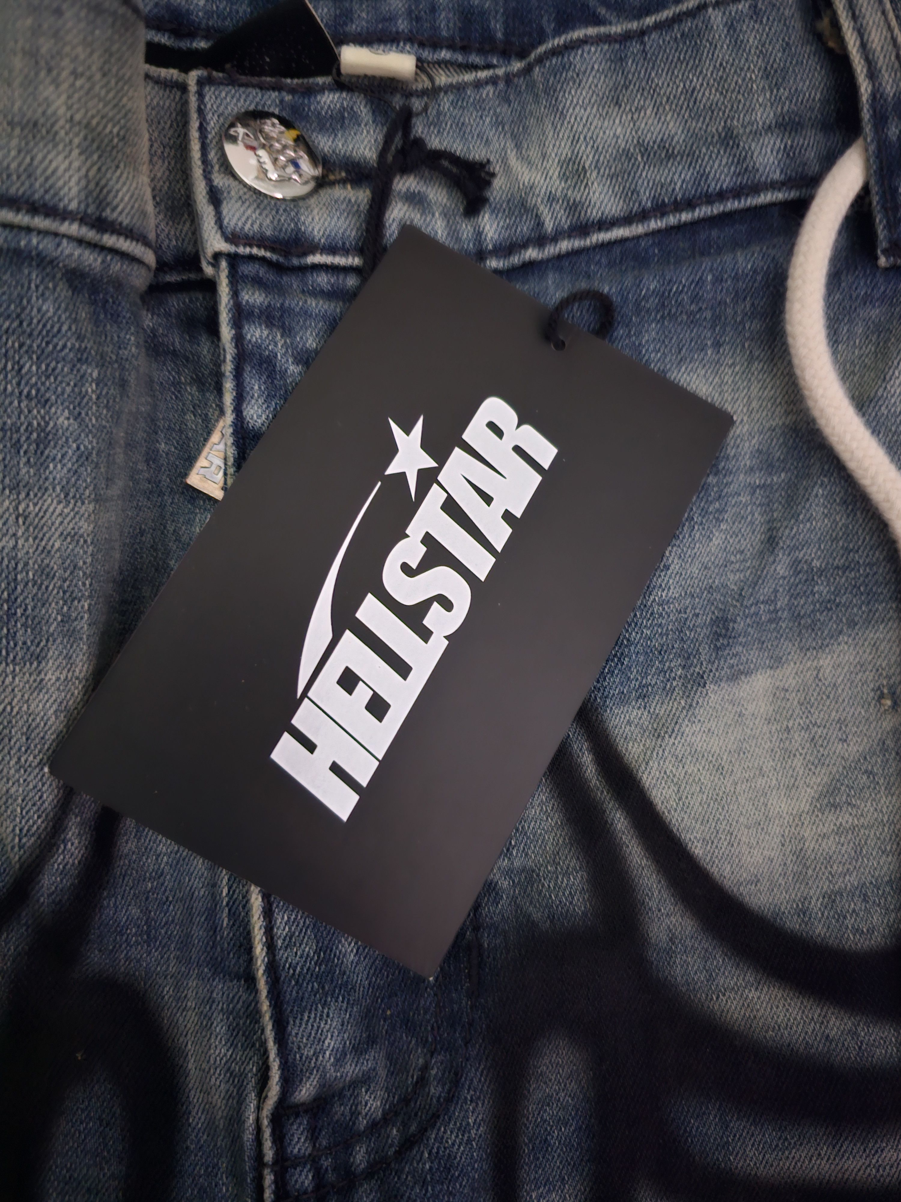HELLSTAR Hellstar Raw Edge Air Brushed Jeans Size US 34 / EU 50 - 9 Thumbnail