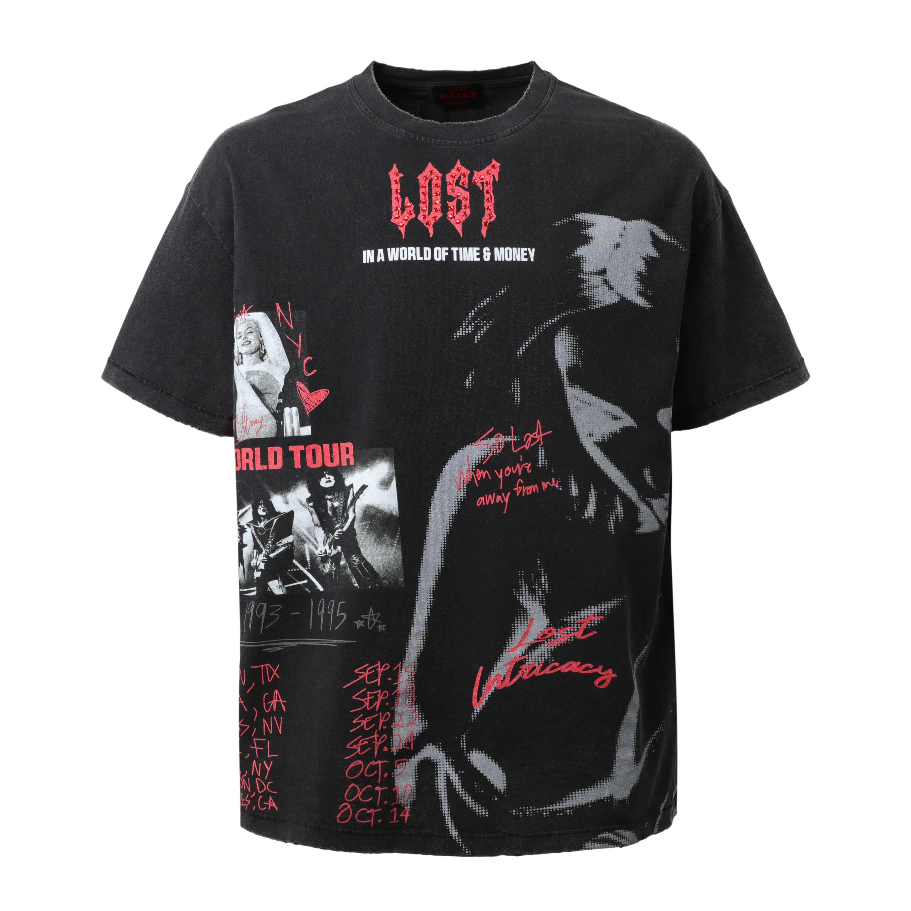 LOST INTRICACY Lost Intricacy 'Broken Hearts' Black Tee Size US S / EU 44-46 / 1 - 1 Thumbnail