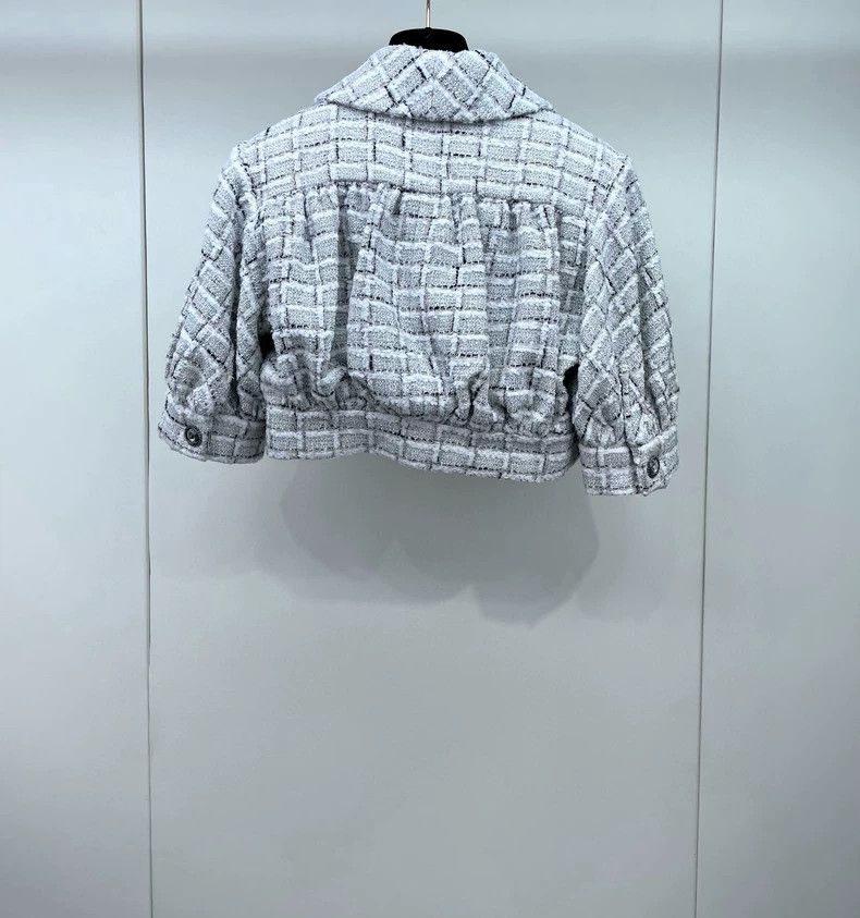 Chanel Chanel 22C vacation series plaid short jacket Size XXS / US 00 / IT 34 - 2 Thumbnail