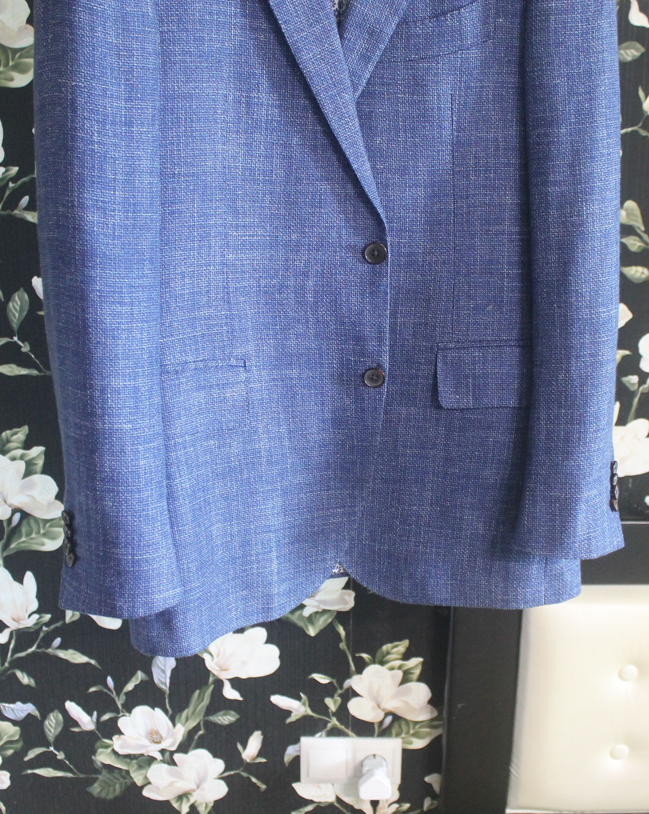 Suitsupply Suitsupply Ethomas Sport Coat Blazer Wool Silk Linen Size 50R - 3 Thumbnail