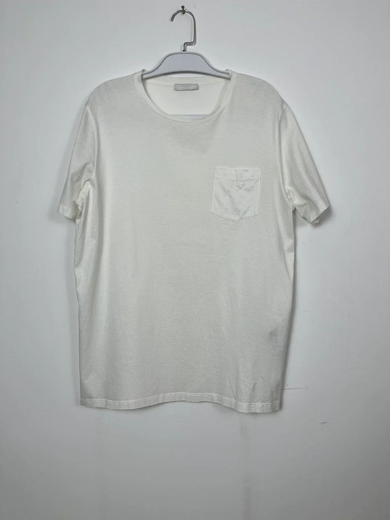 Prada Prada White Short Sleeve T-shirt - dmc Size US XL / EU 56 / 4 - 1 Thumbnail