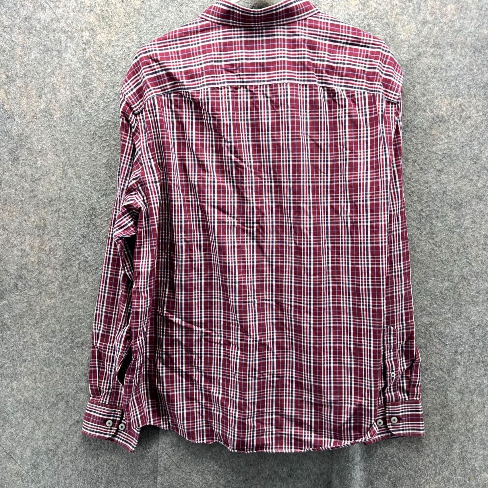 UNTUCKit UNTUCKit Shirt Men XXL Red Button-Down Wrinkle Free Glen Plaid Preppy Check Shirt Size US XXL / EU 58 / 5 - 2 Thumbnail