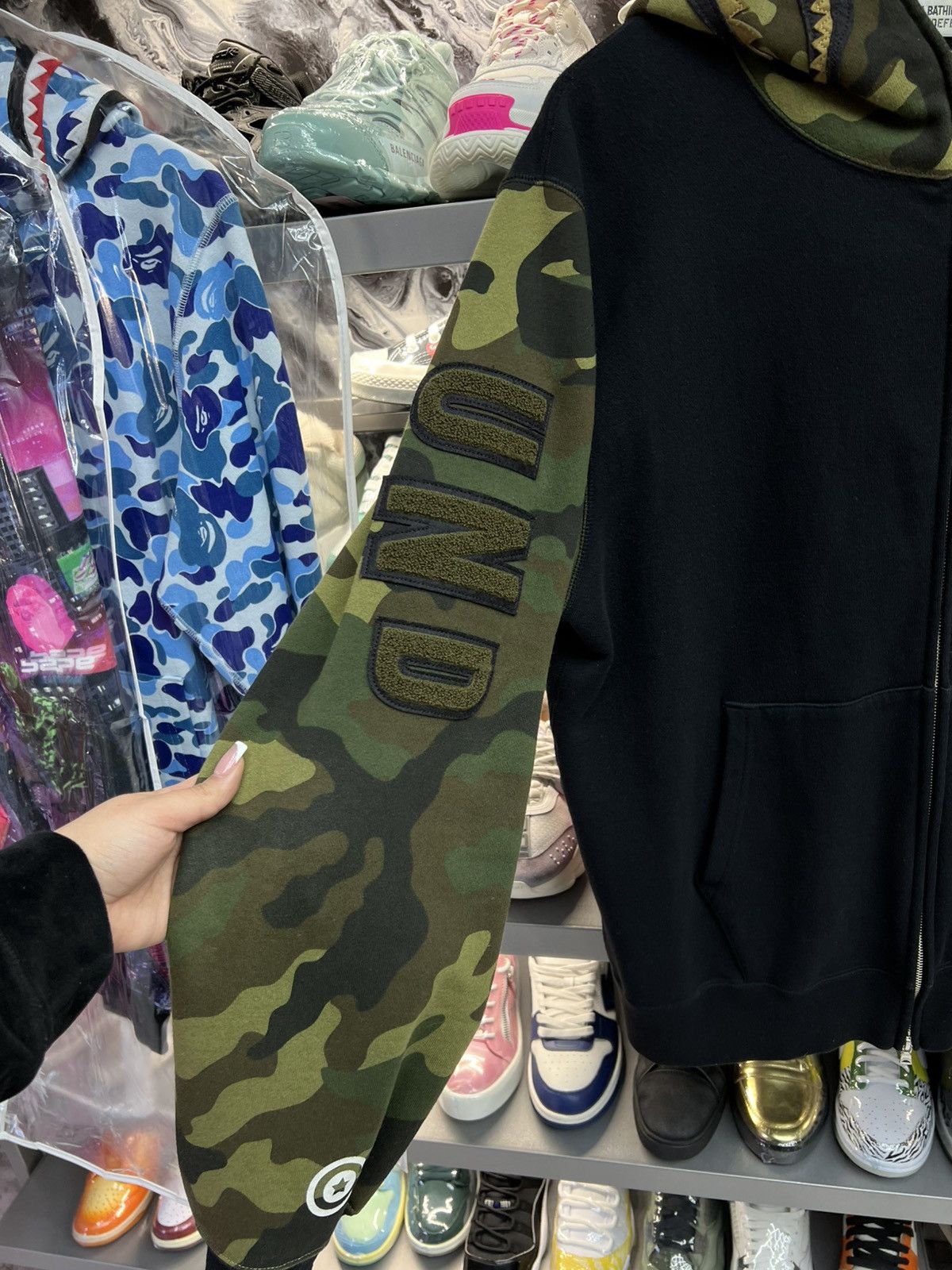 Bape Bape x Undefeated Black Camo Shark Hoodie Size US XXL / EU 58 / 5 - 3 Thumbnail