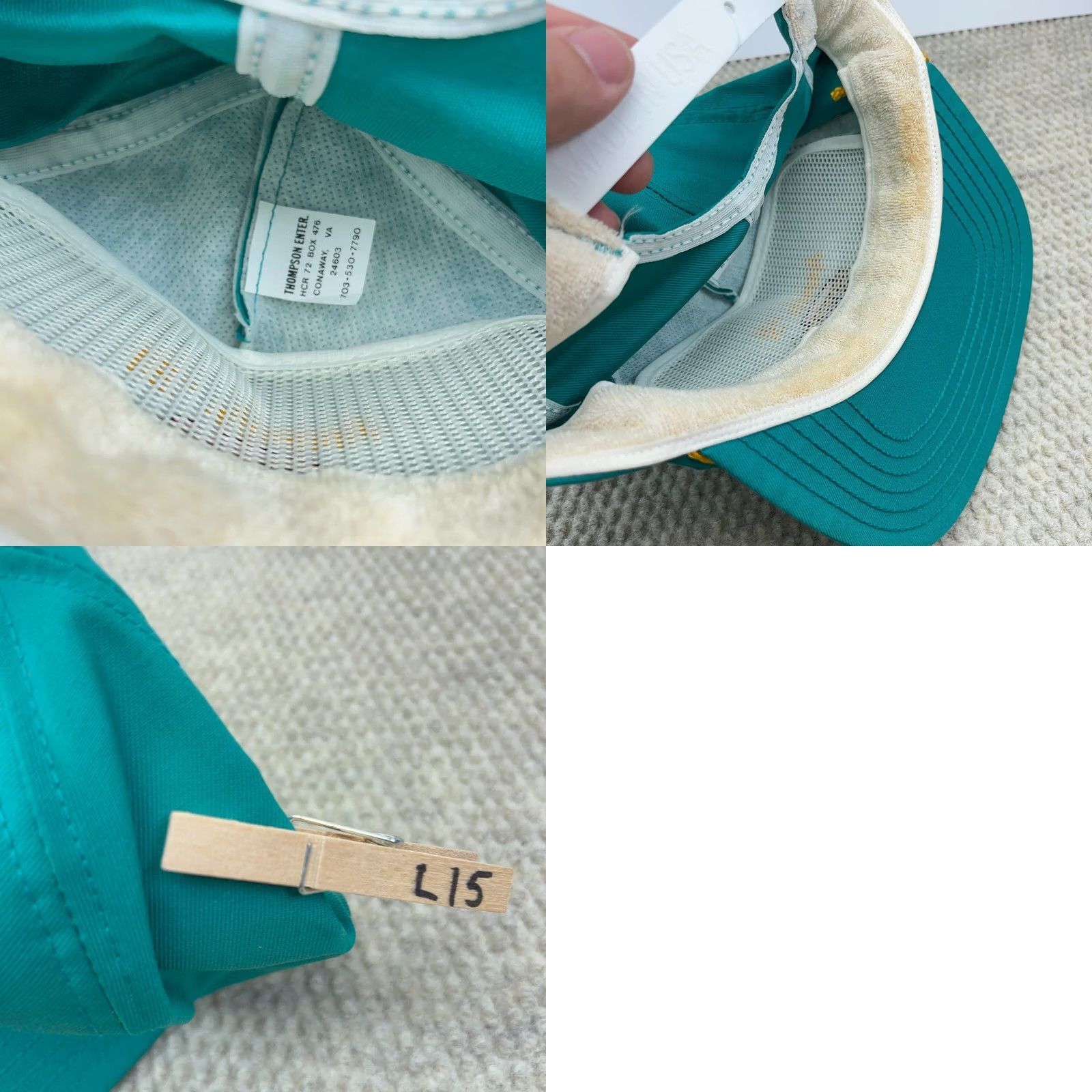 Coal VINTAGE Consol Trucker Hat Cap Snapback USA Coal Mining 80s 90s Rope Amonate L15 Teal Men Size ONE SIZE - 8 Thumbnail