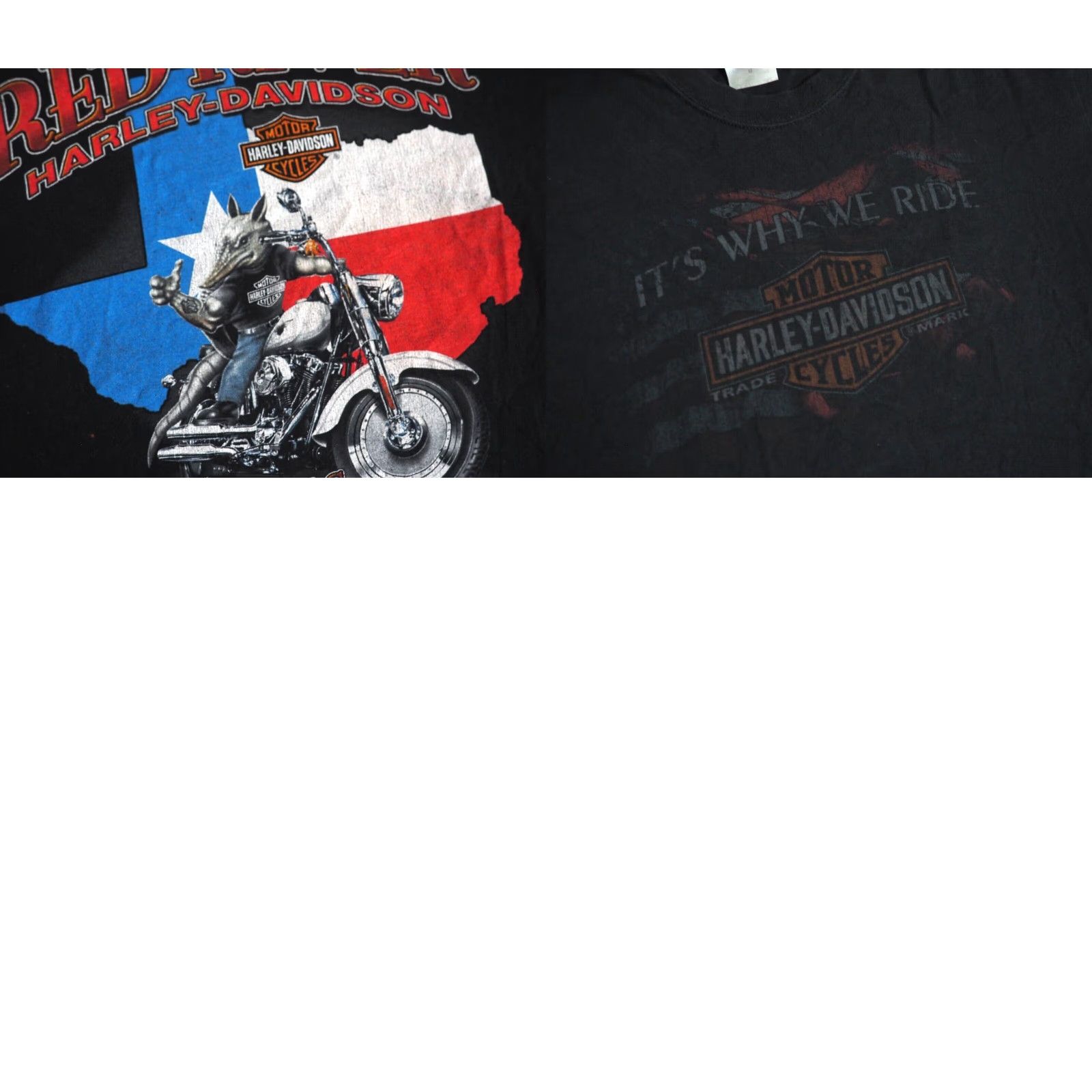 Harley Davidson VINTAGE Harley-Davidson Tee T-Shirt M USA Made Black Cotton Logo Biker 90s | Men Size US M / EU 48-50 / 2 - 8 Thumbnail