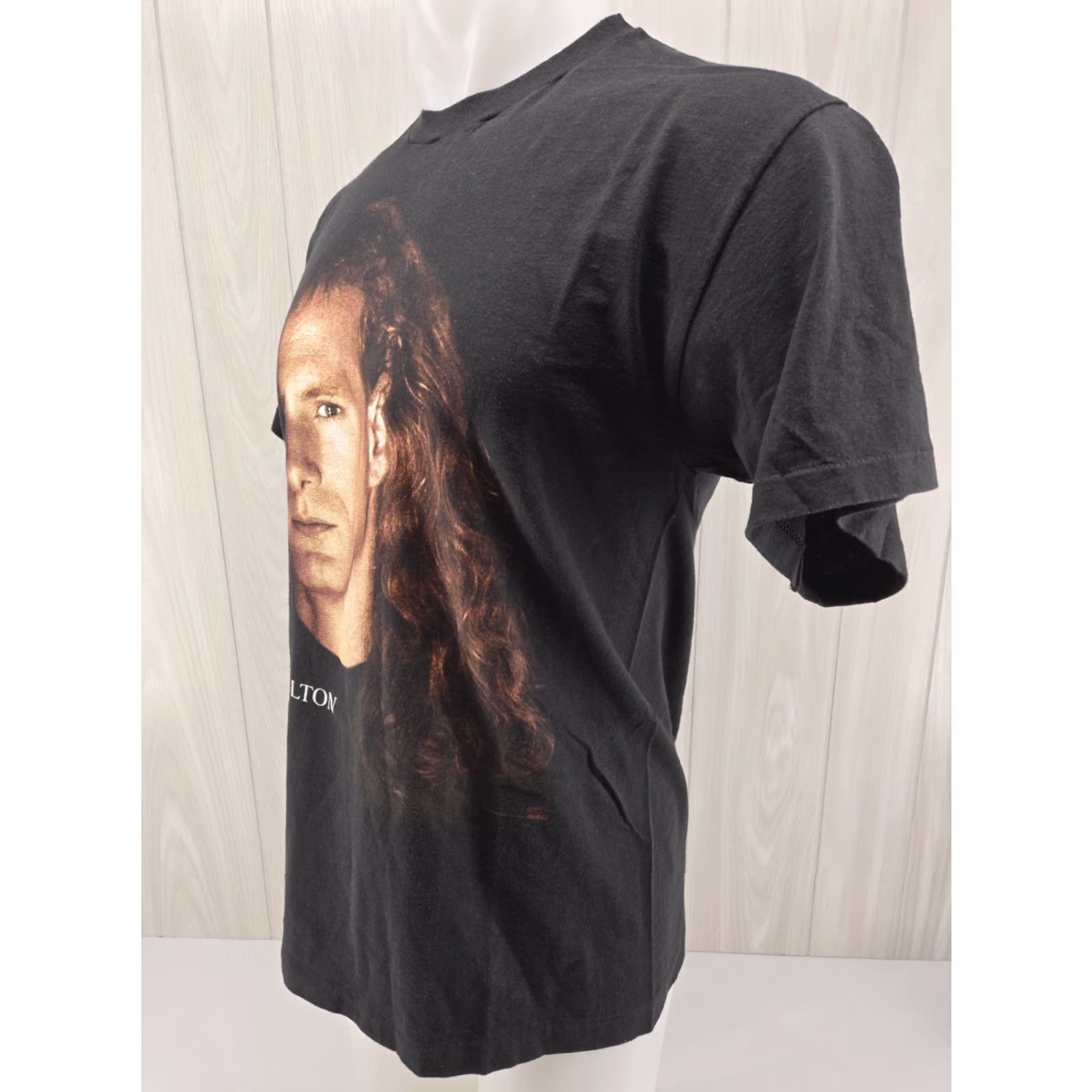 Hanes VINTAGE Michael Bolton 1993 Timeless Tour Shirt Large 90s Hanes Cotton T-Shirt Men Black Short Sleeve Graphic Print Size US L / EU 52-54 / 3 - 5 Thumbnail
