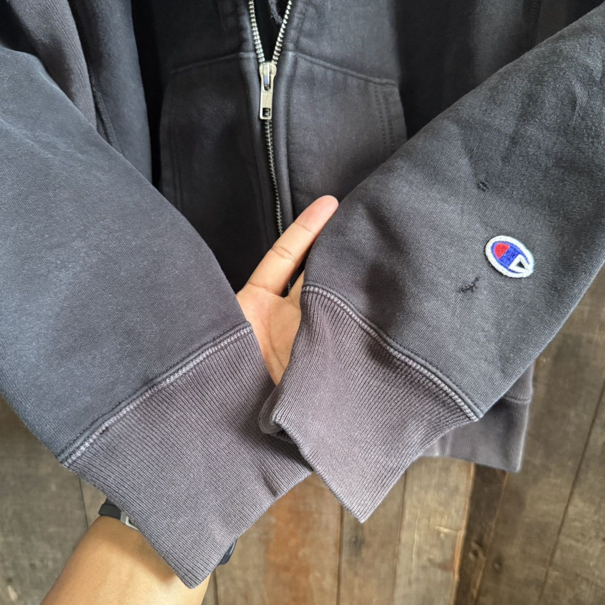 Champion Vintage Y2K Champion Reverse Weave Windstopper Hoodie Size US M / EU 48-50 / 2 - 4 Thumbnail