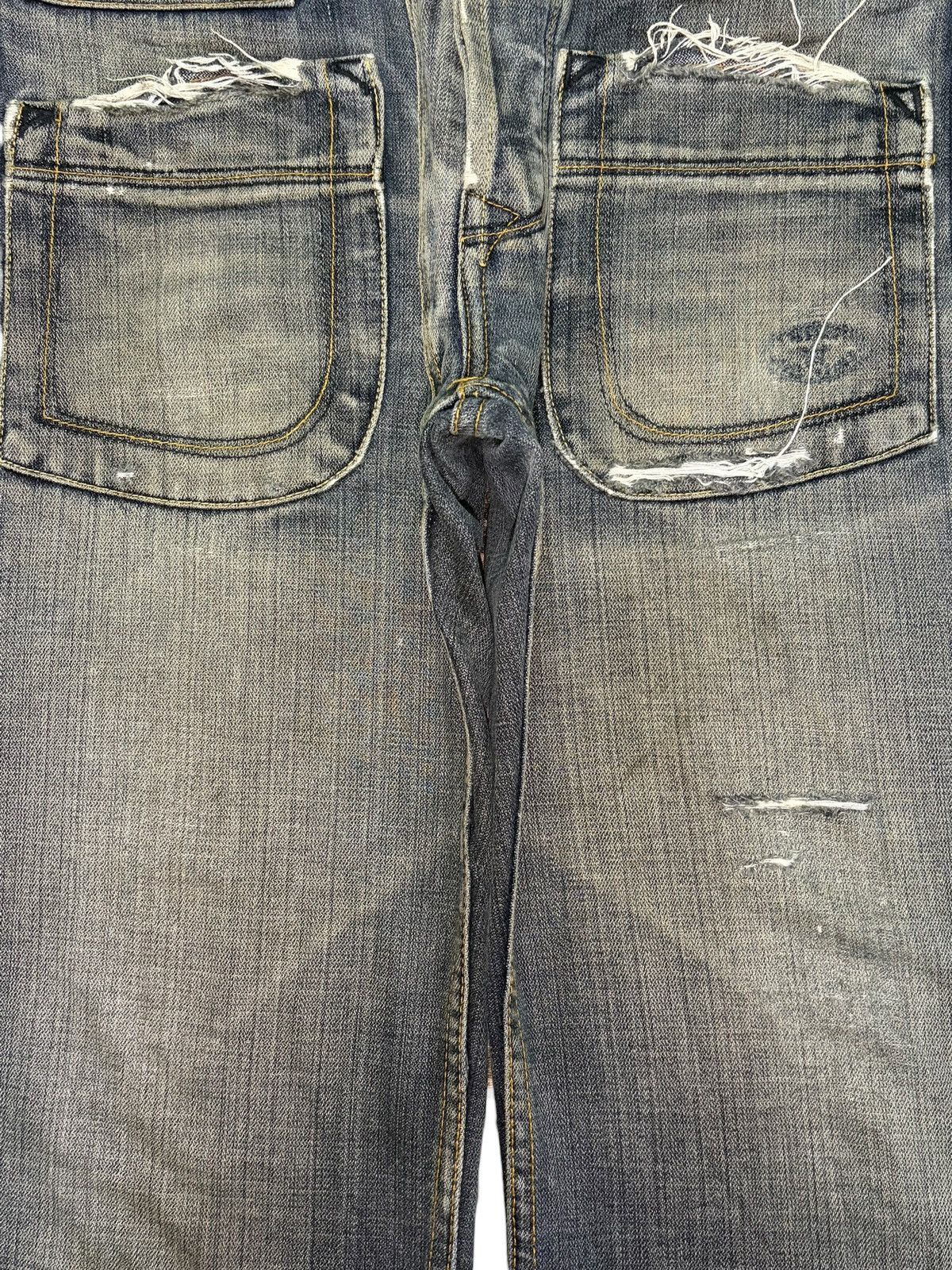 Diesel Vintage Italy Diesel Mud Wash Distress Baggy Jeans Size US 30 / EU 46 - 3 Thumbnail