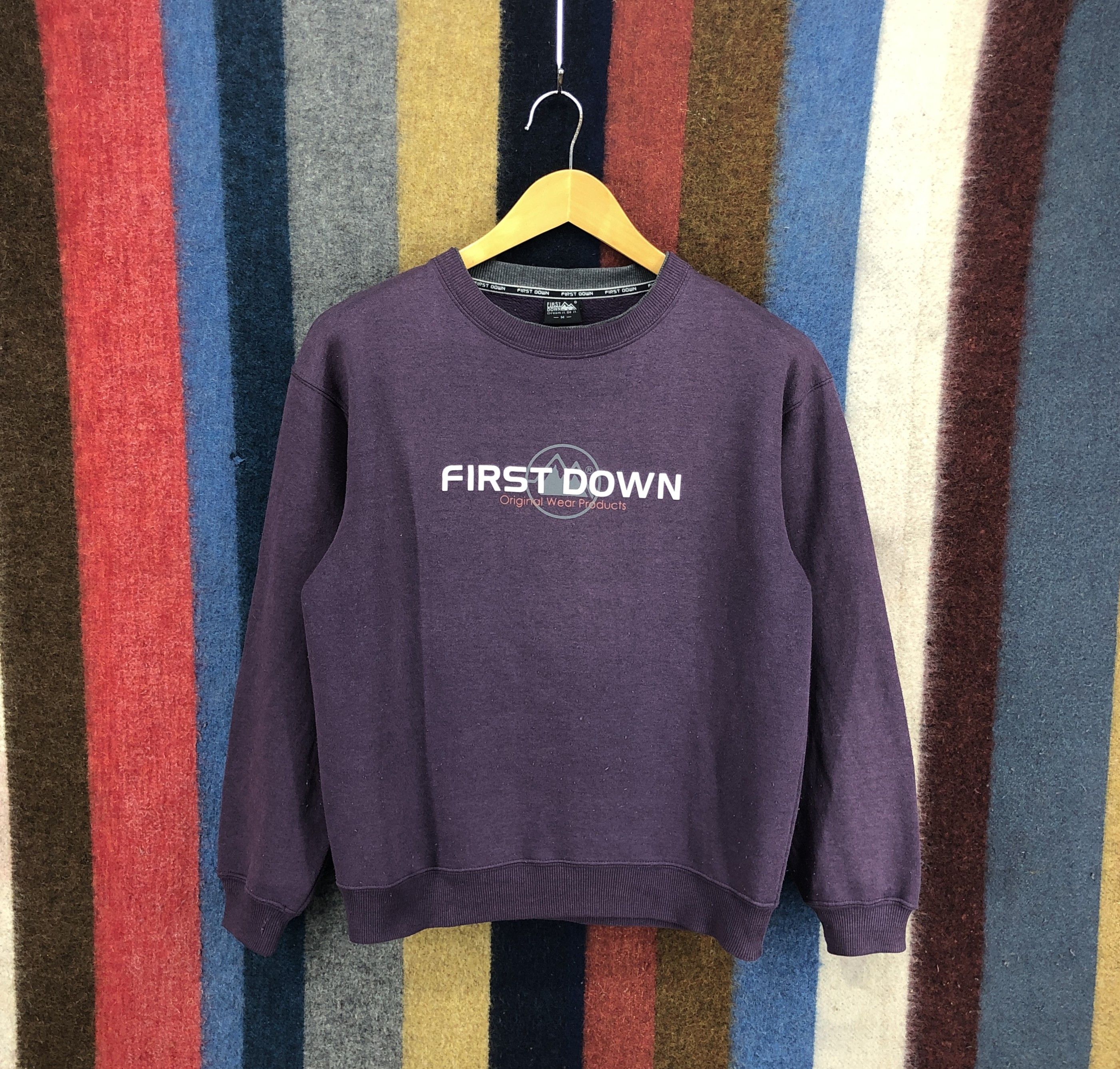 Other FIRST DOWN Crew Neck Sweatshirt #0243/K Size US M / EU 48-50 / 2 - 1 Thumbnail