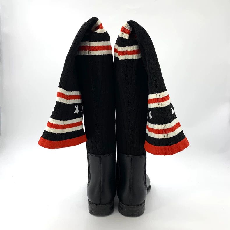 Givenchy Givenchy Size 37 Black Star Striped Shoes Size US 6.5 / IT 36.5 - 4 Thumbnail