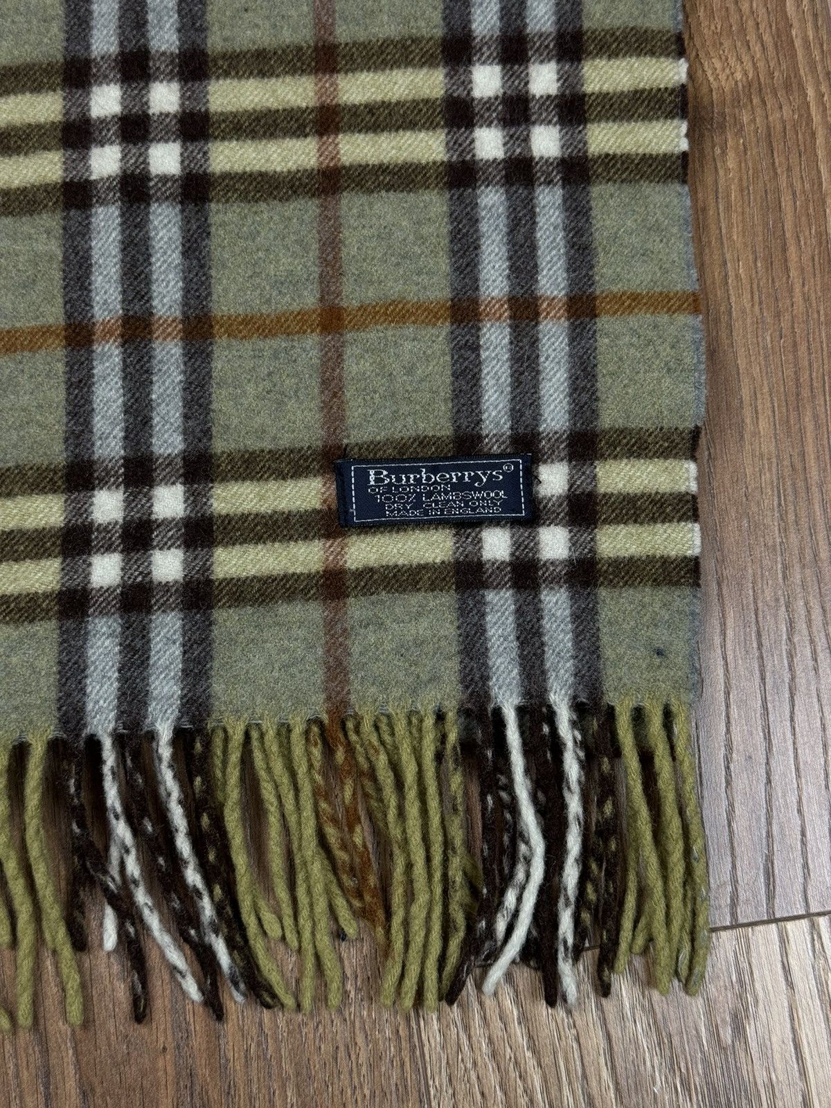 Burberry Vintage wool scarf Burberry’s 90s original luxury item Size ONE SIZE - 2 Thumbnail