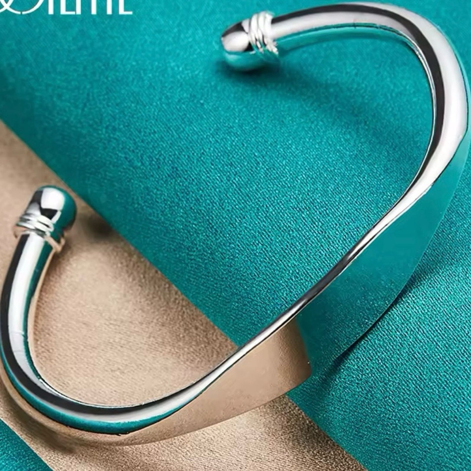 Other Sterling Silver Cuff Bangle Bracelet For Women Man Size ONE SIZE - 1 Thumbnail