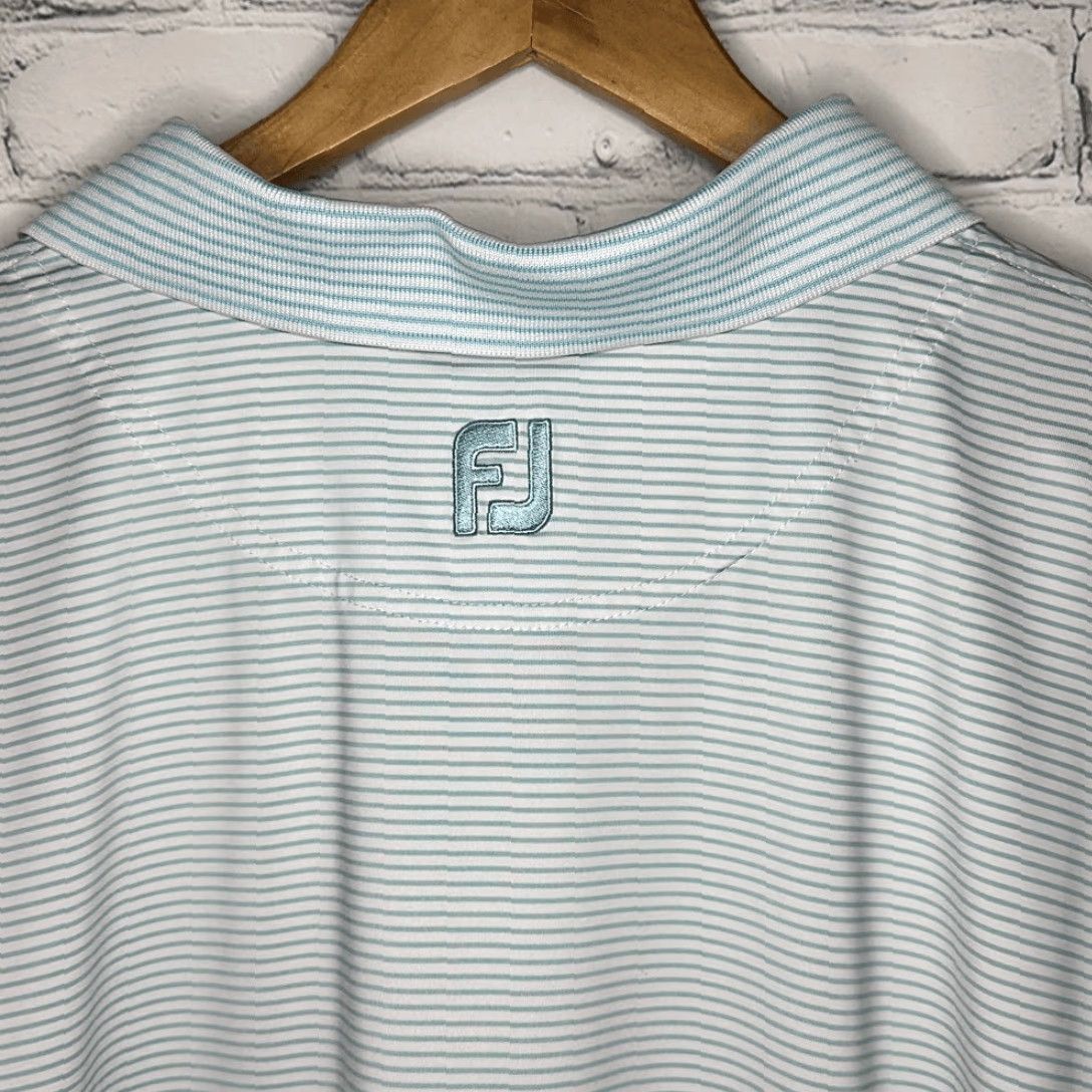 Footjoy FootJoy Polo Shirt Men L Multicolor Striped Golf Seaview Approximate flat lay Measurements Long Sleeve? (note: avoid adding) Size US L / EU 52-54 / 3 - 6 Thumbnail