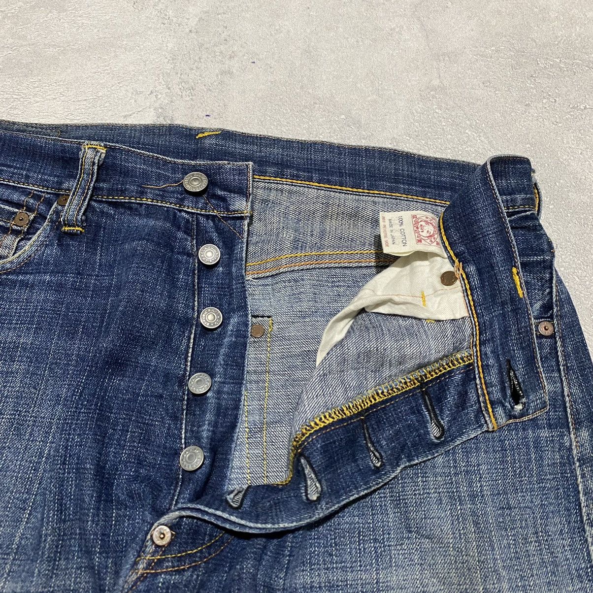 Evisu Vintage Evisu Red Seagulls Monogram Selvedge Denim Size US 33 - 10 Thumbnail