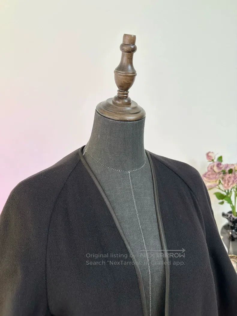 Hermes Hermes Casual Comfortable Velvet Long Coat, Black Size XXS / US 00 / IT 34 - 3 Thumbnail